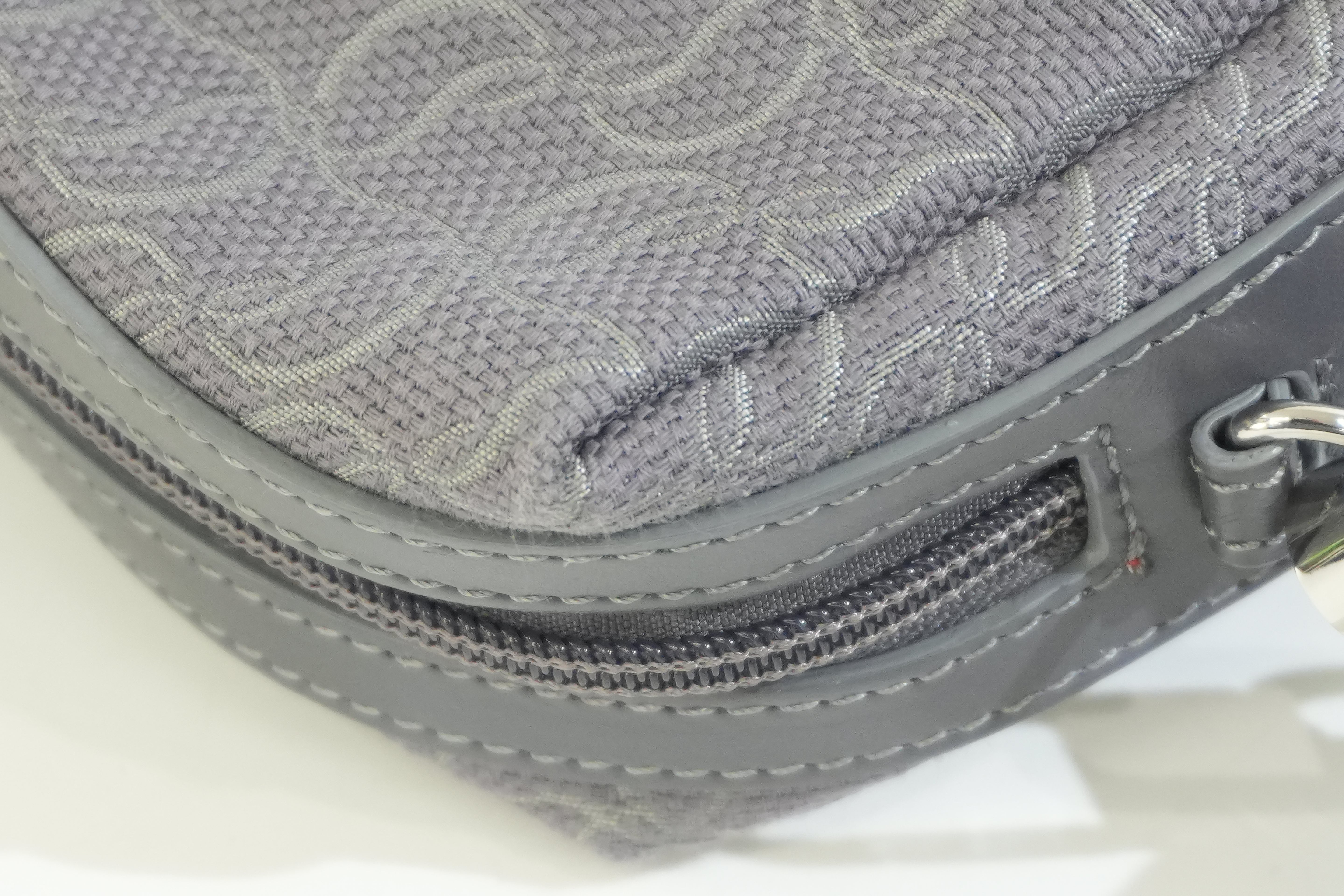 Pre-owned Louboutin Zip N Flap Crossbody Bag Gray