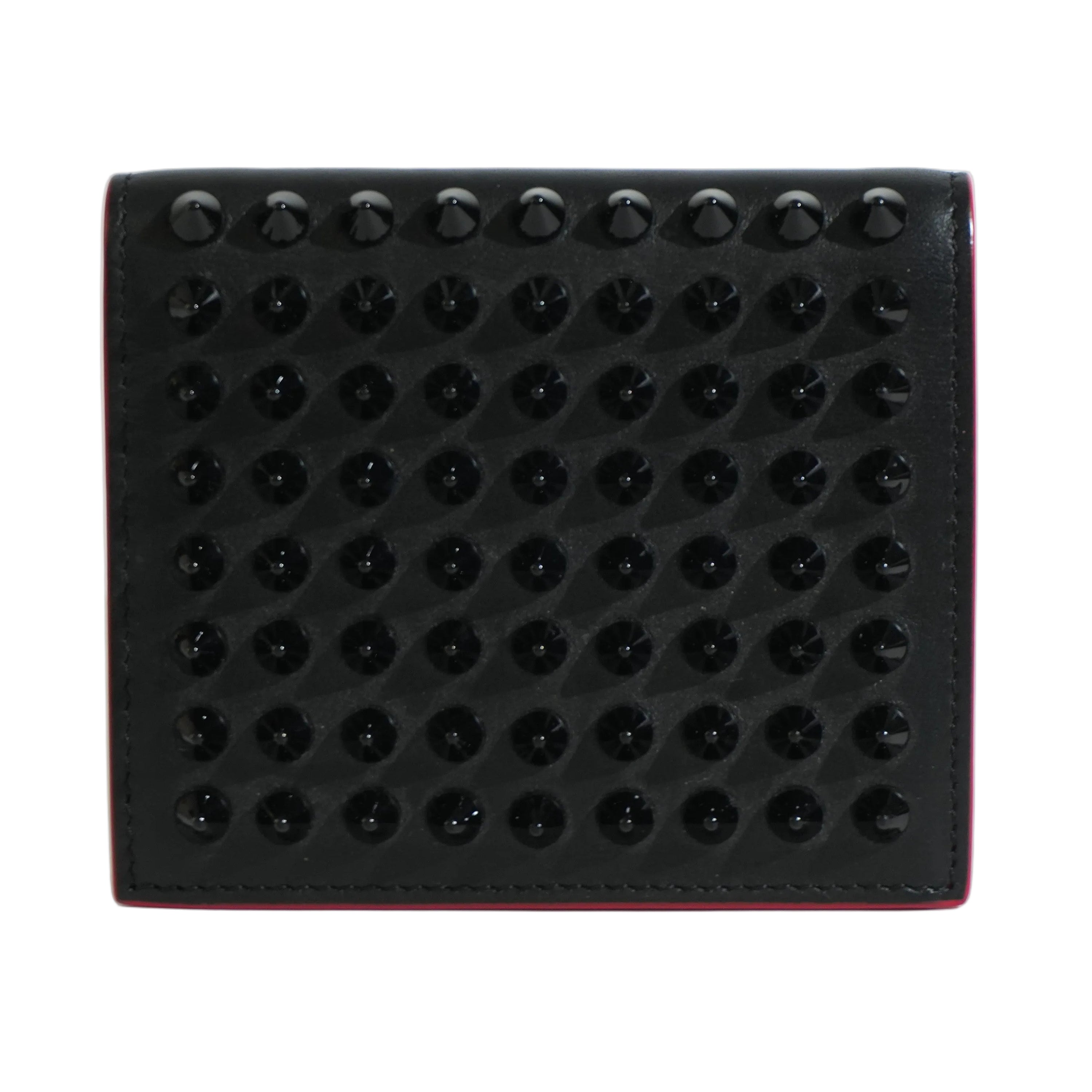 Pre-owned Louboutin Compact Wallet Black
