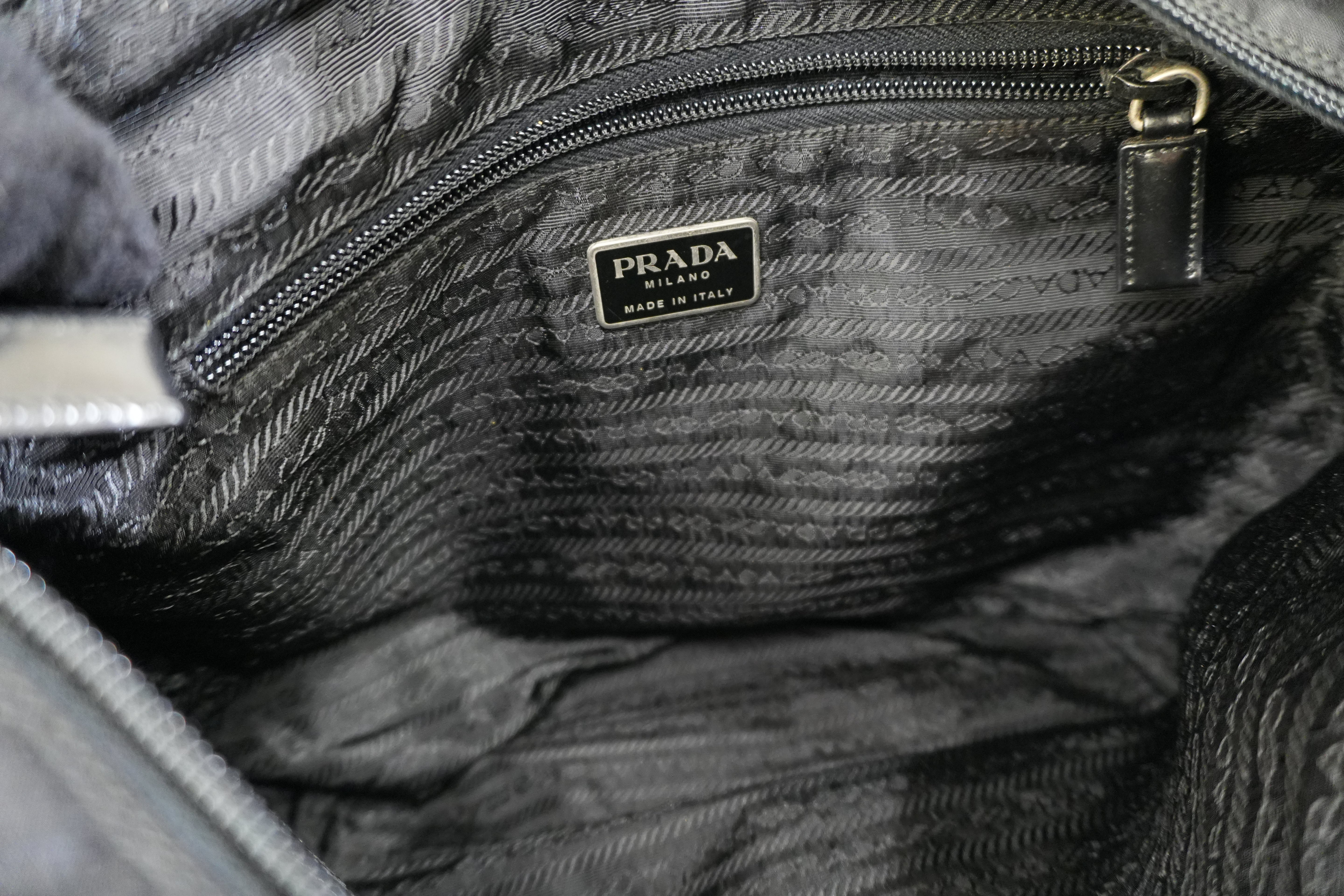 Pre-owned Prada Nylon Shoulder Bag Black