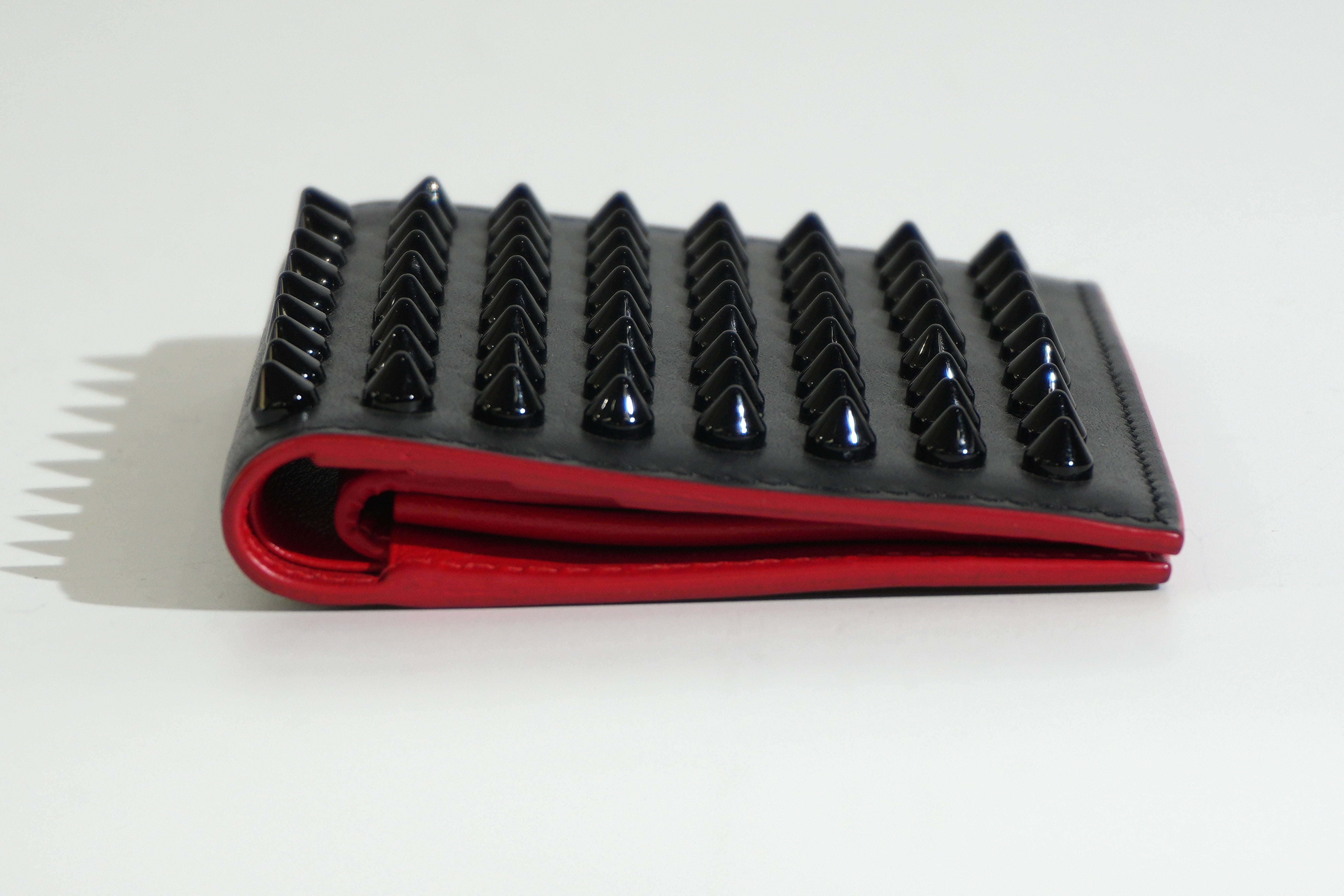 Pre-owned Louboutin Compact Wallet Black