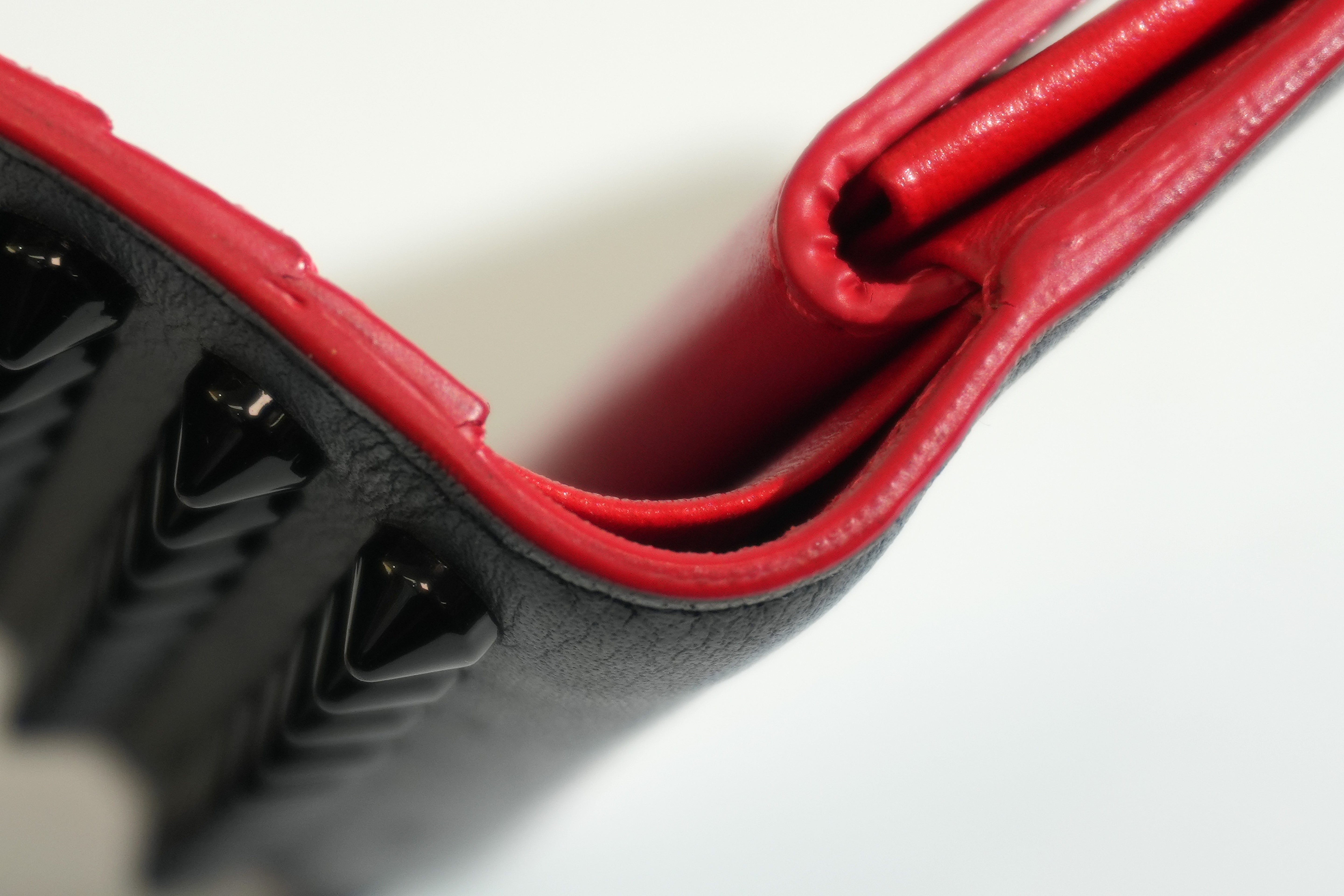 Pre-owned Louboutin Compact Wallet Black