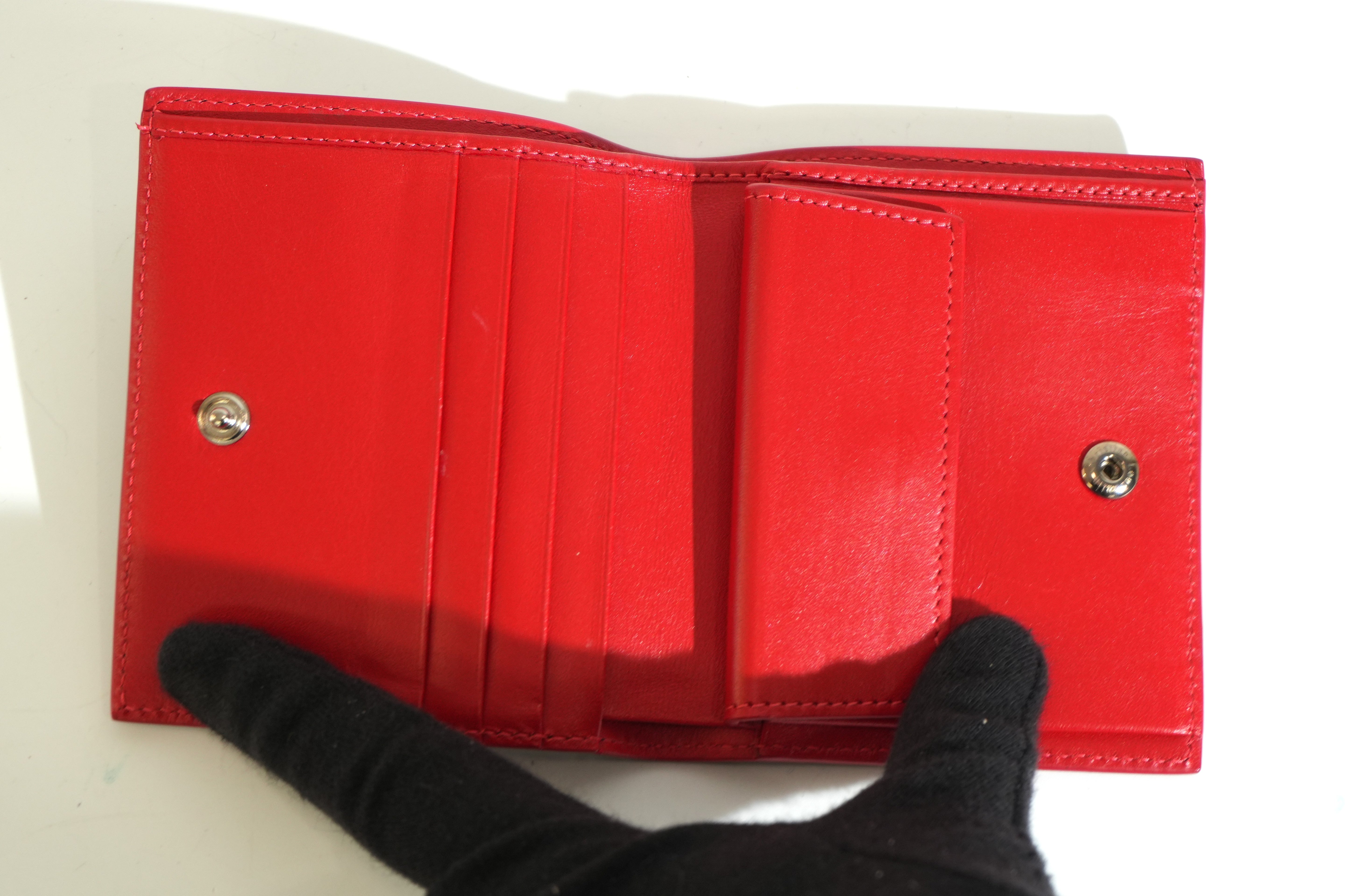 Pre-owned Louboutin Compact Wallet Black