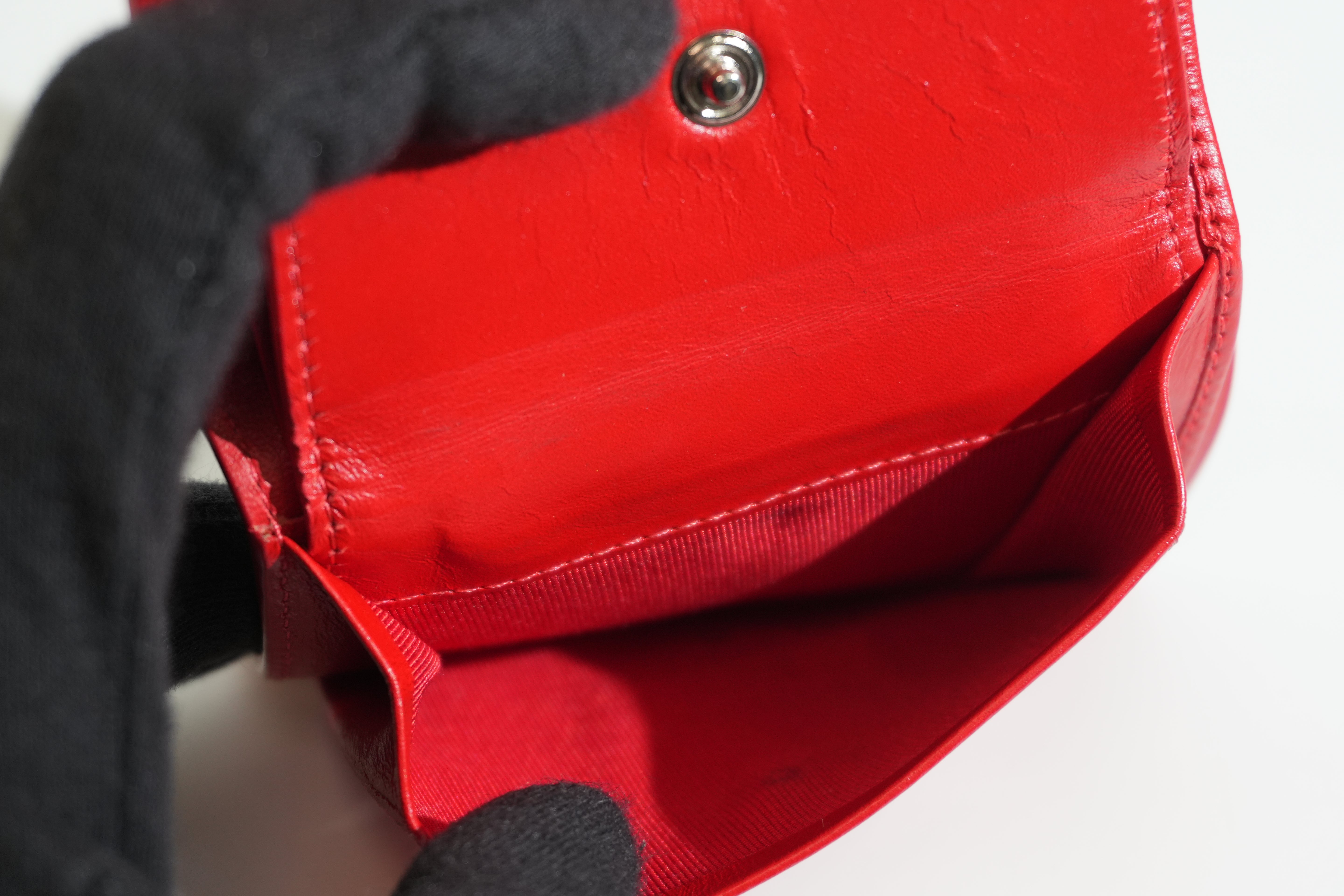 Pre-owned Louboutin Compact Wallet Black