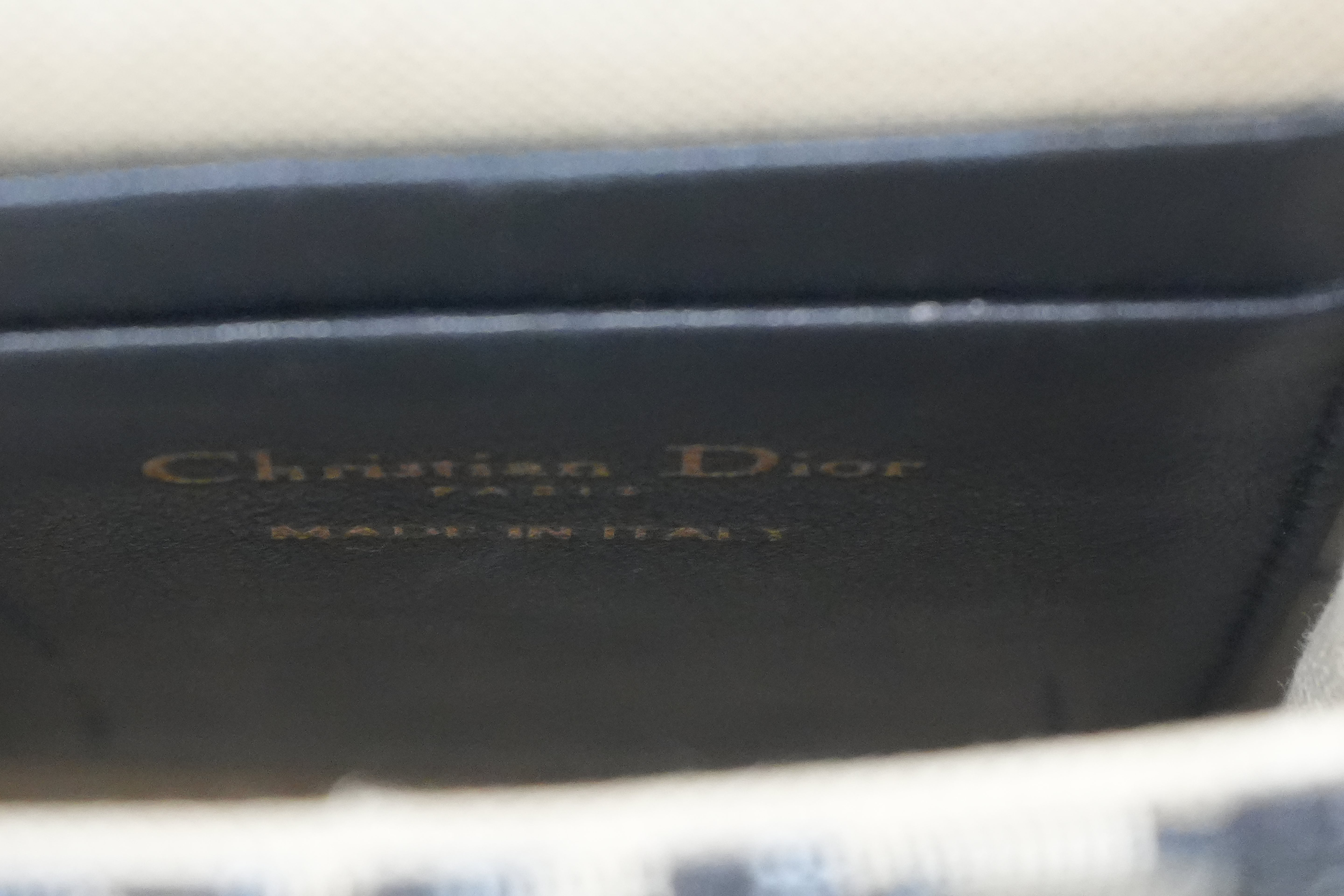 Pre-owned Dior Saddle Pouch Blue
