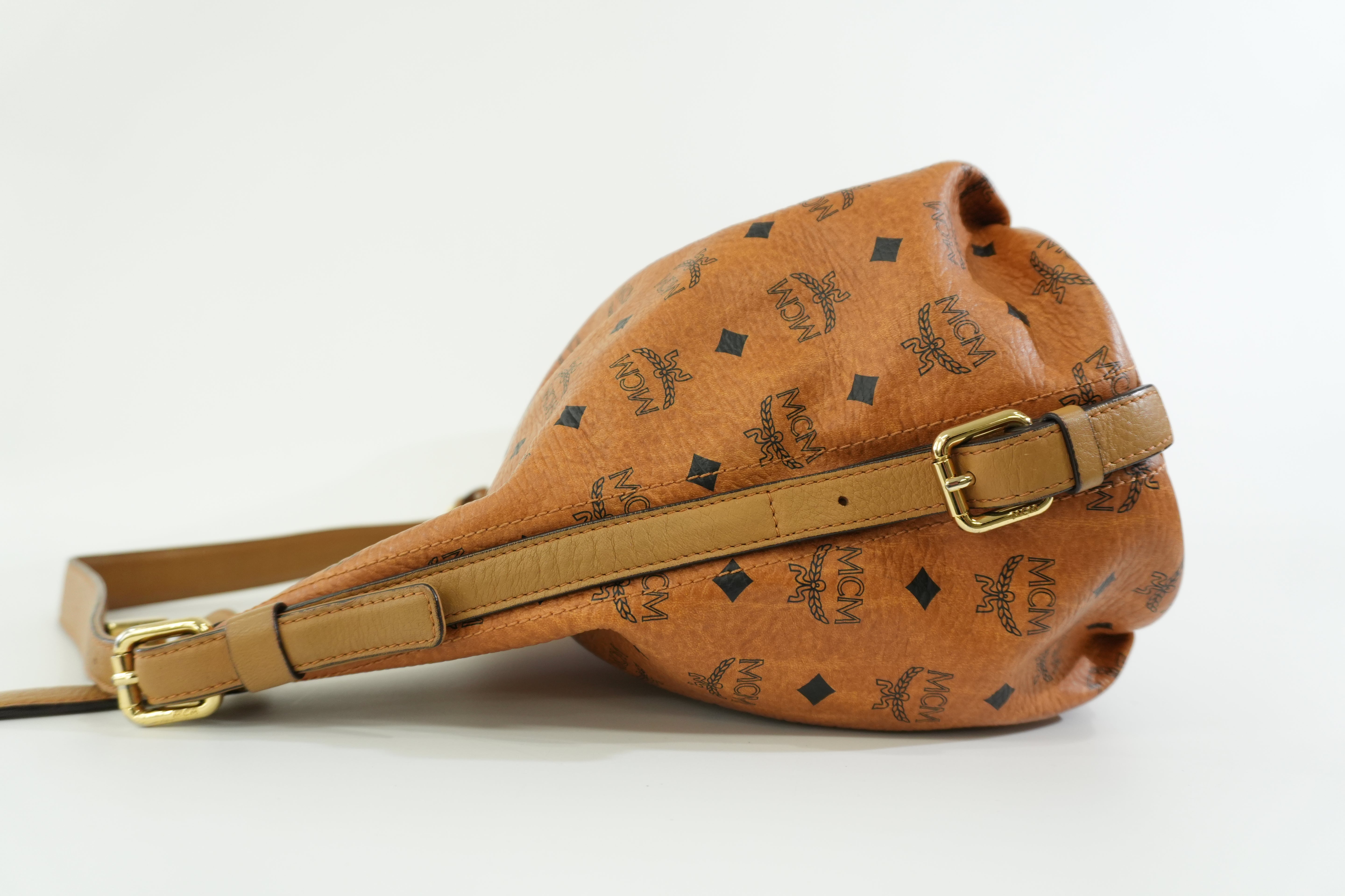 Pre-owned MCM Hobo Shoulder Bag Cognac