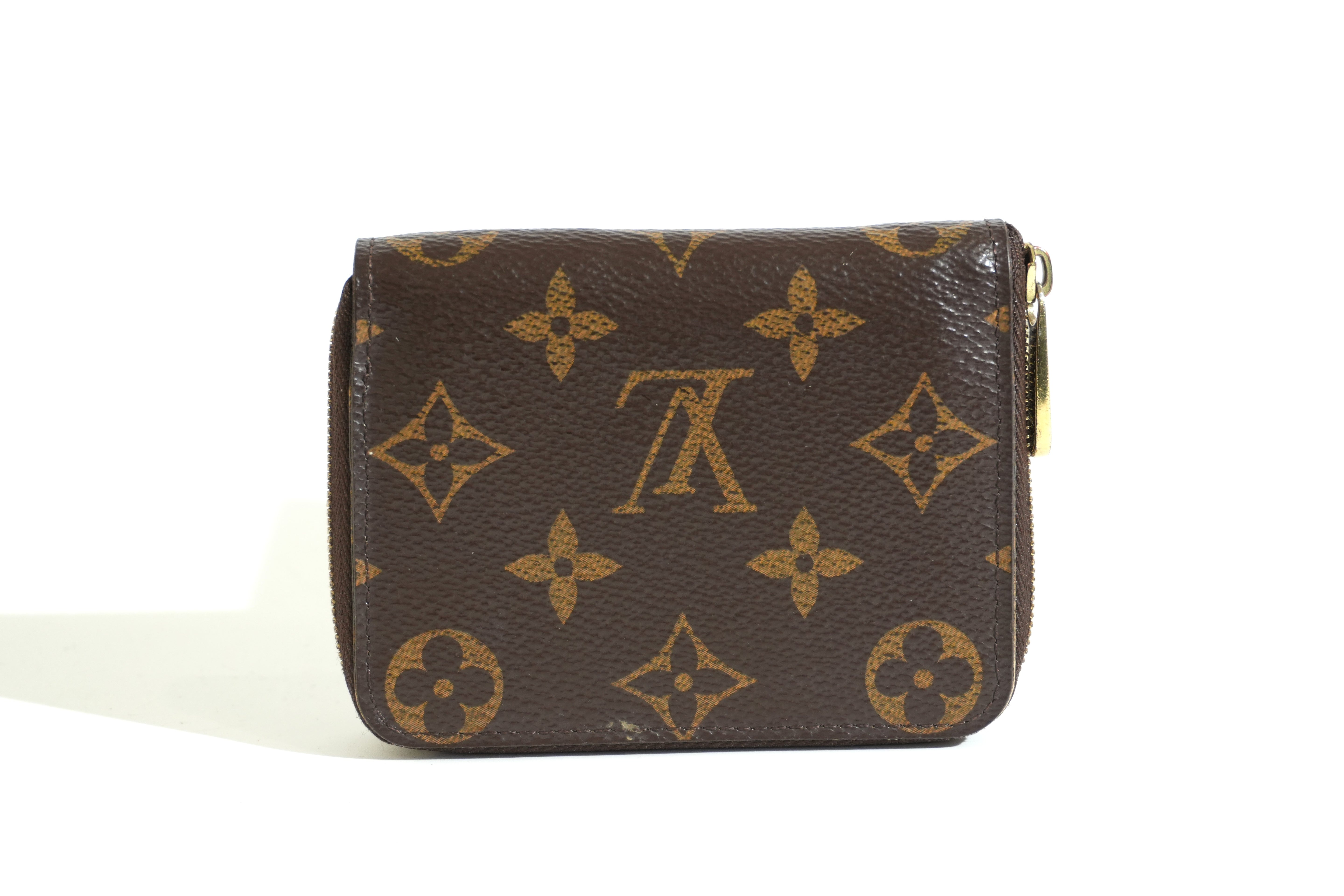 Pre-owned Louis Vuitton Monogram Zippy Card and Coin Case
