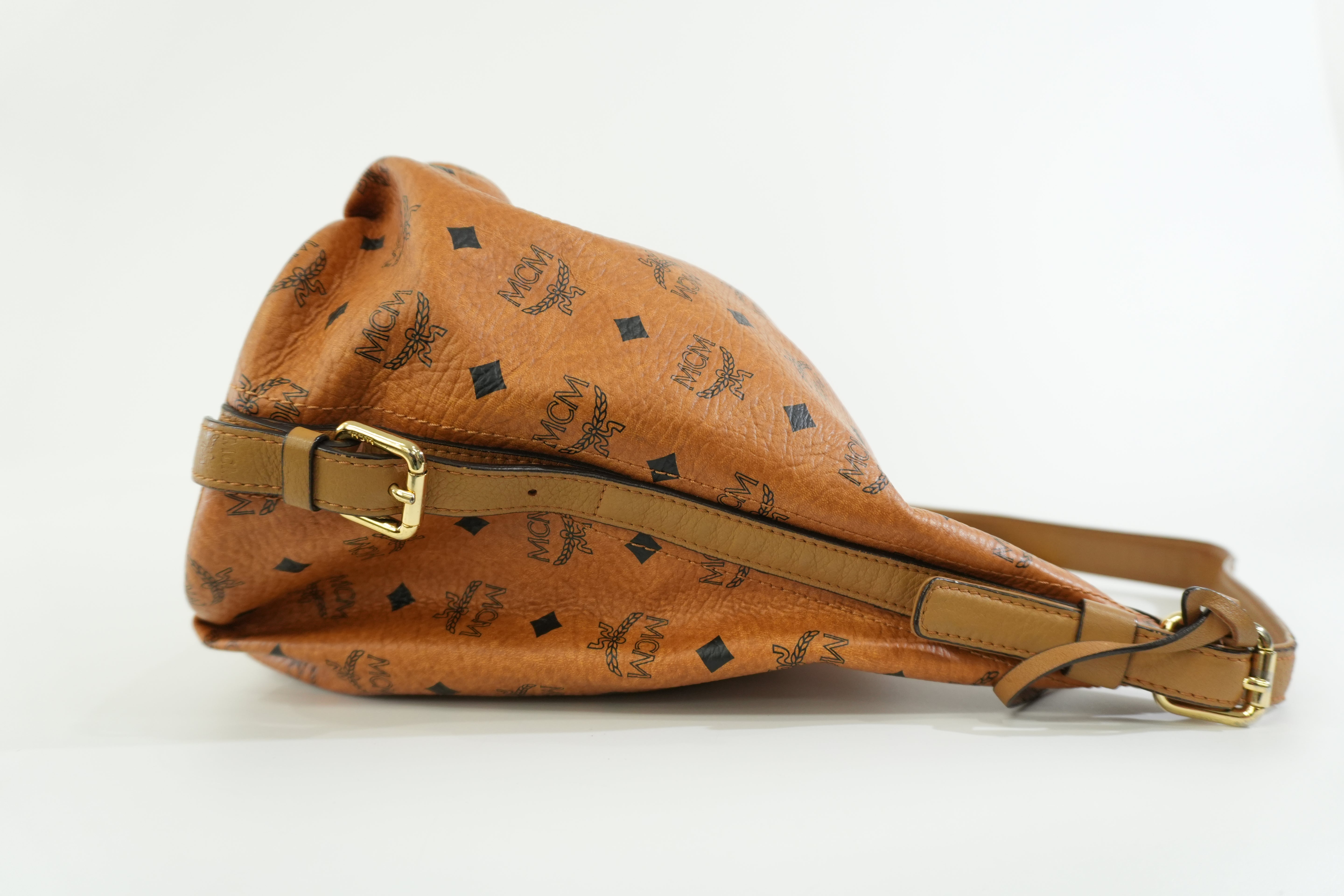 Pre-owned MCM Hobo Shoulder Bag Cognac