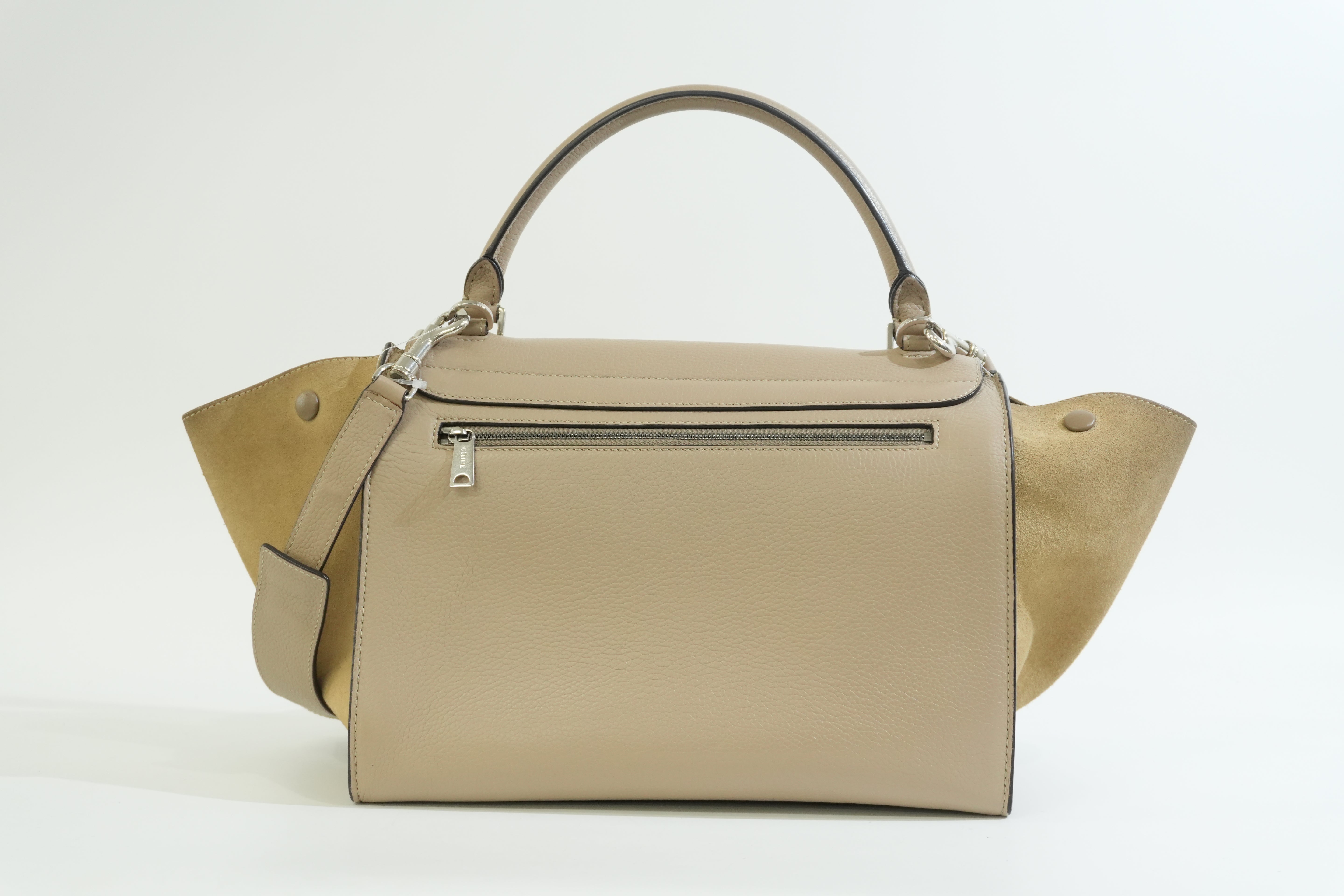 Pre-owned Celine Two Way Luggage Shoulder Bag Beige