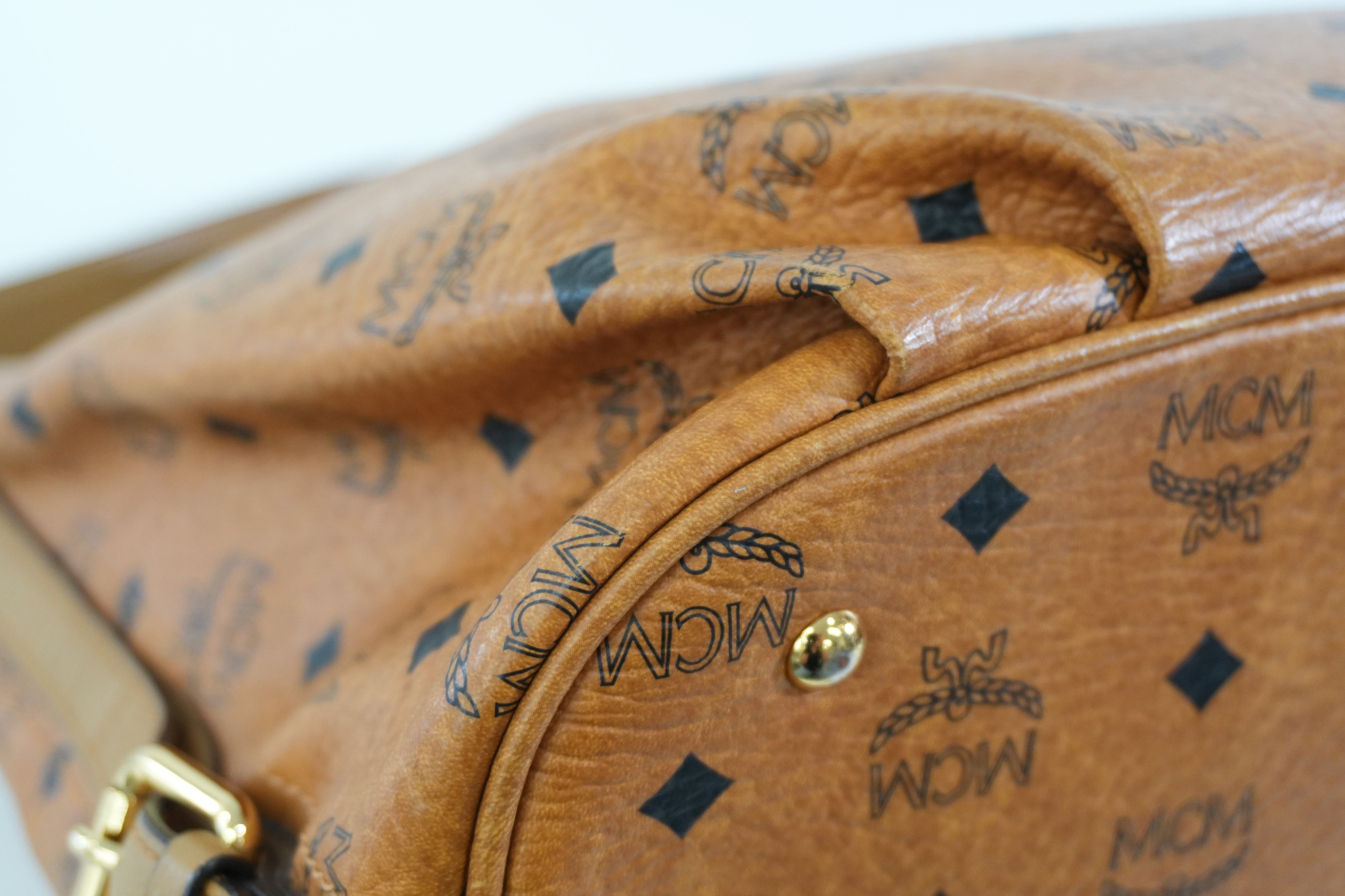 Pre-owned MCM Hobo Shoulder Bag Cognac