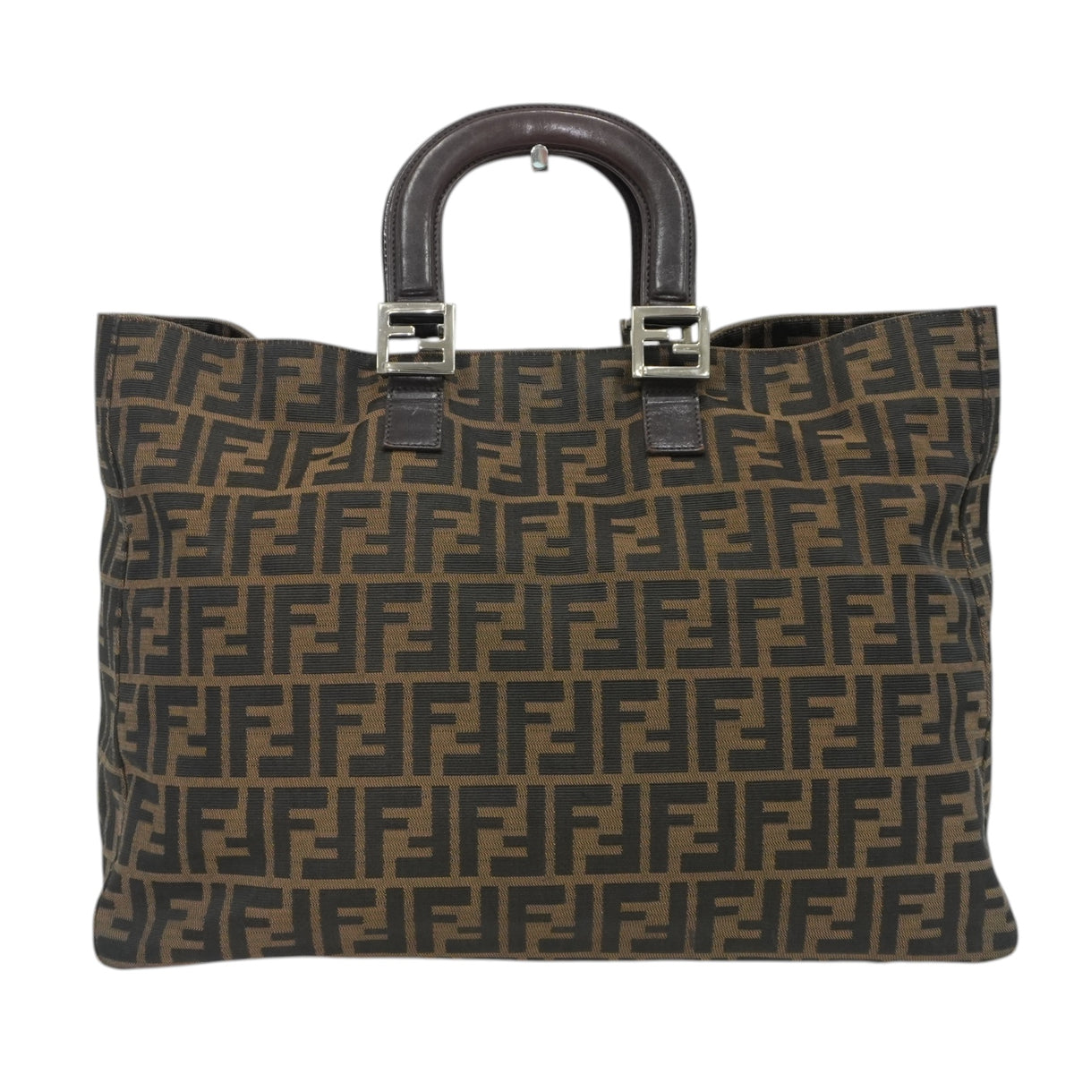 Pre-owned Fendi Zucca Handbag Brown