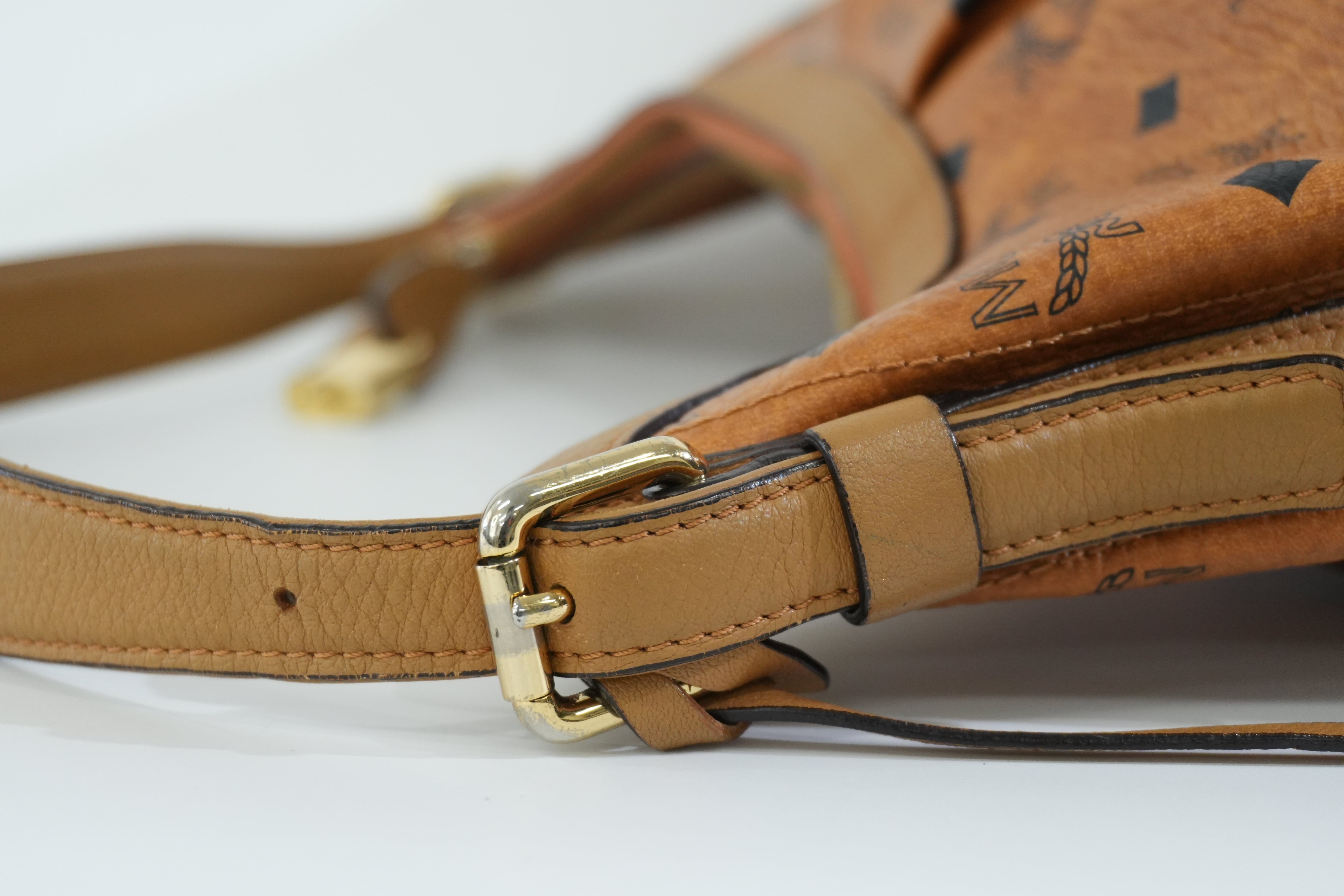 Pre-owned MCM Hobo Shoulder Bag Cognac