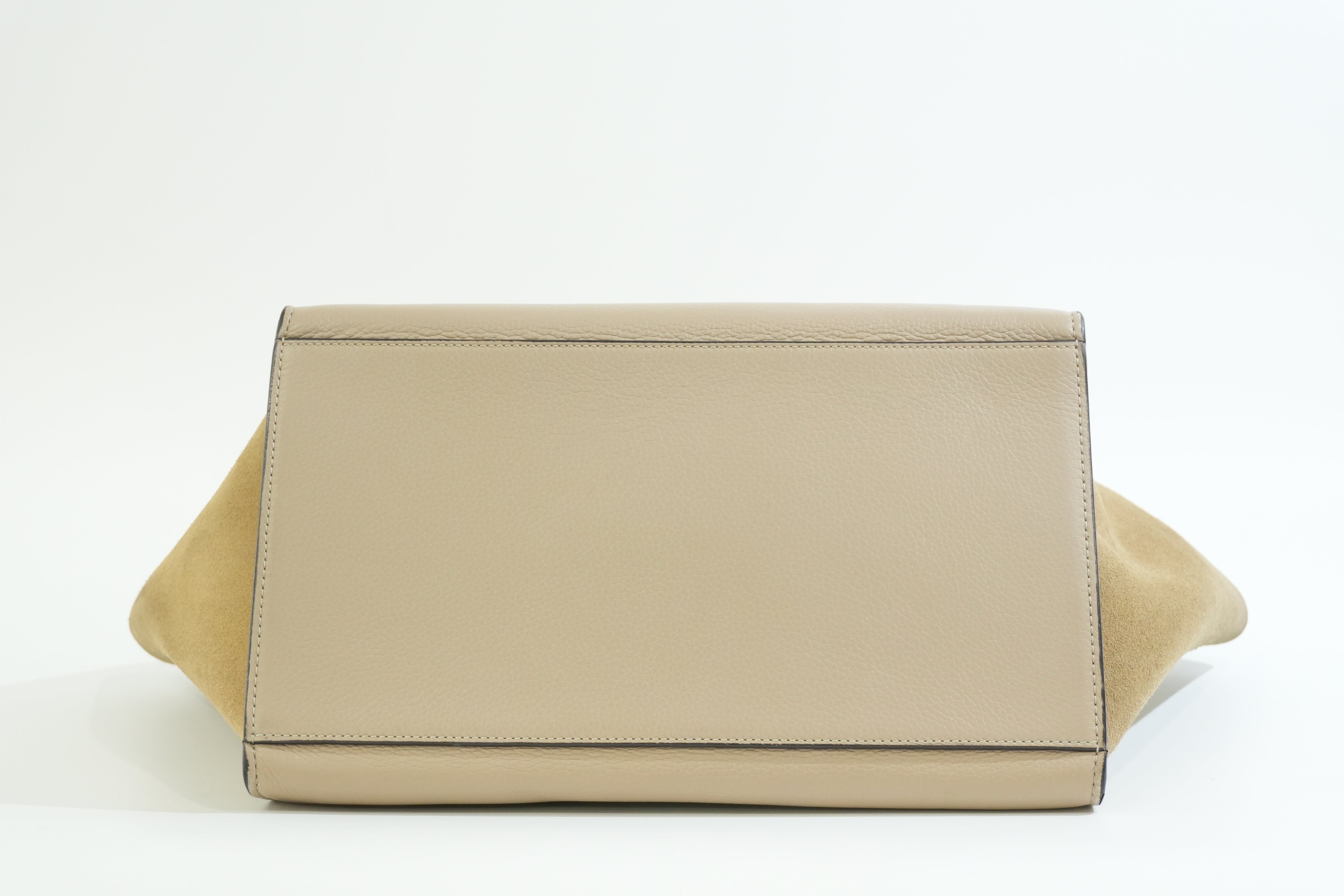 Pre-owned Celine Two Way Luggage Shoulder Bag Beige