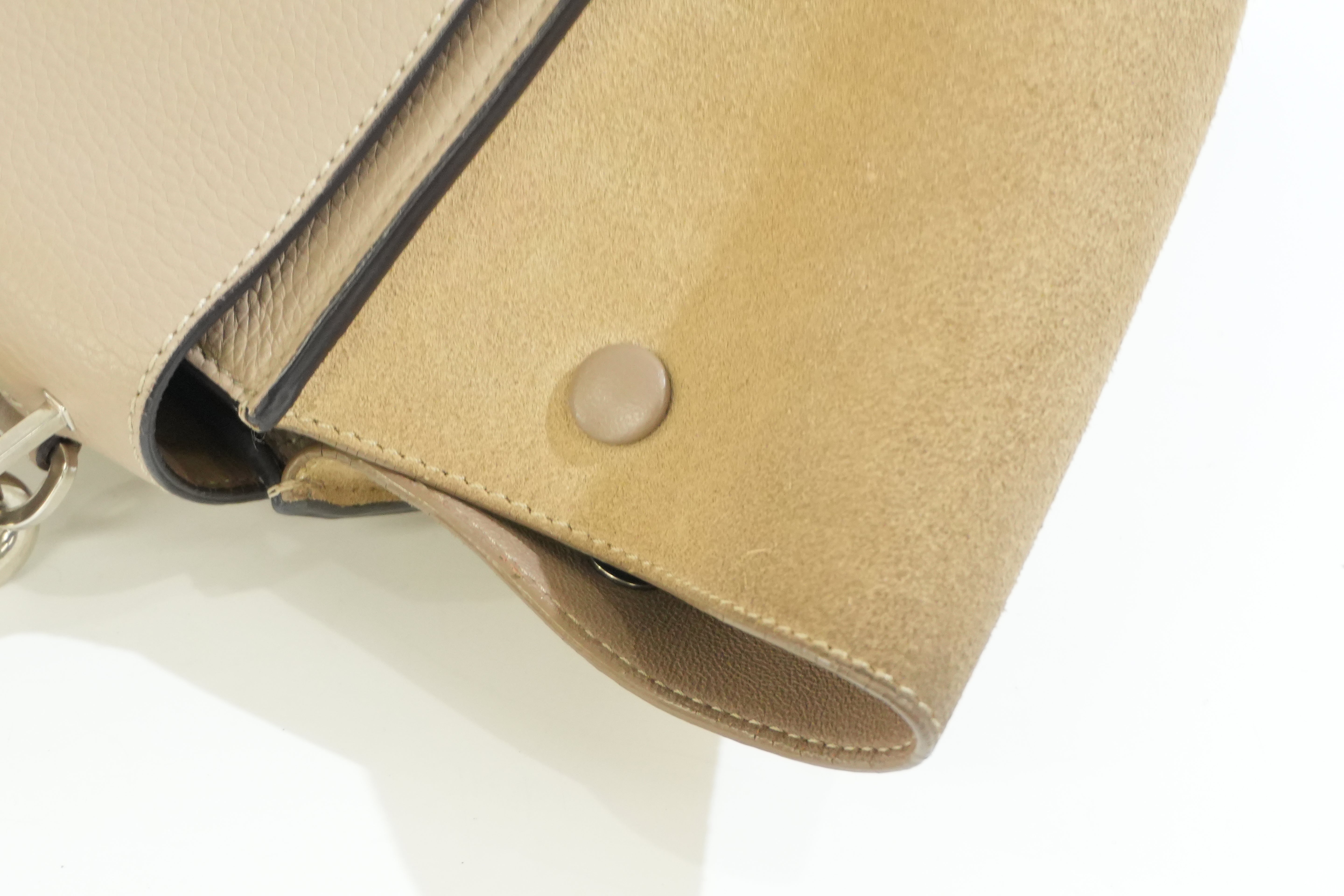 Pre-owned Celine Two Way Luggage Shoulder Bag Beige