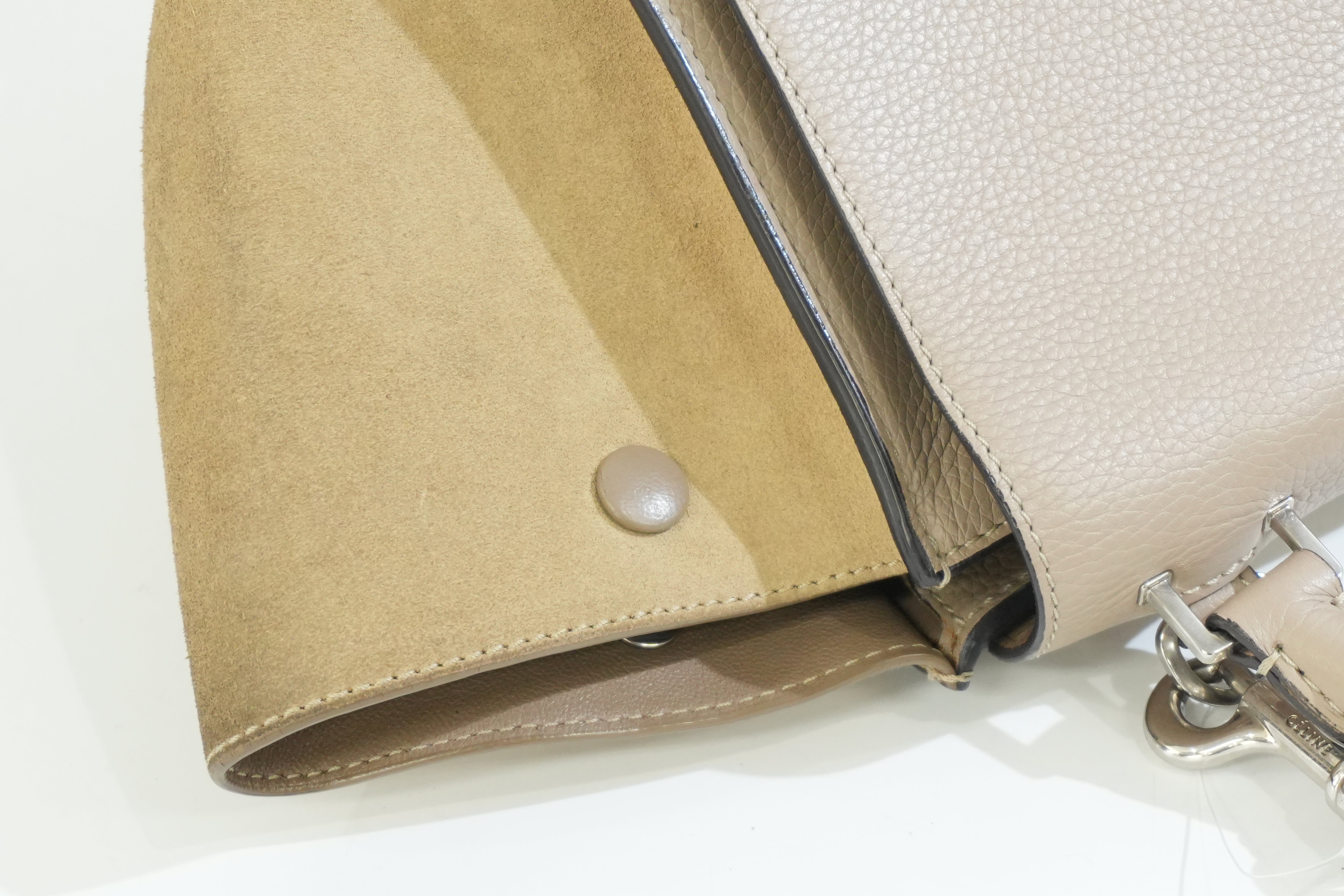 Pre-owned Celine Two Way Luggage Shoulder Bag Beige