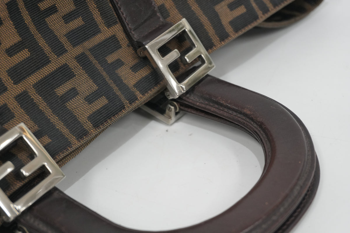 Pre-owned Fendi Zucca Handbag Brown
