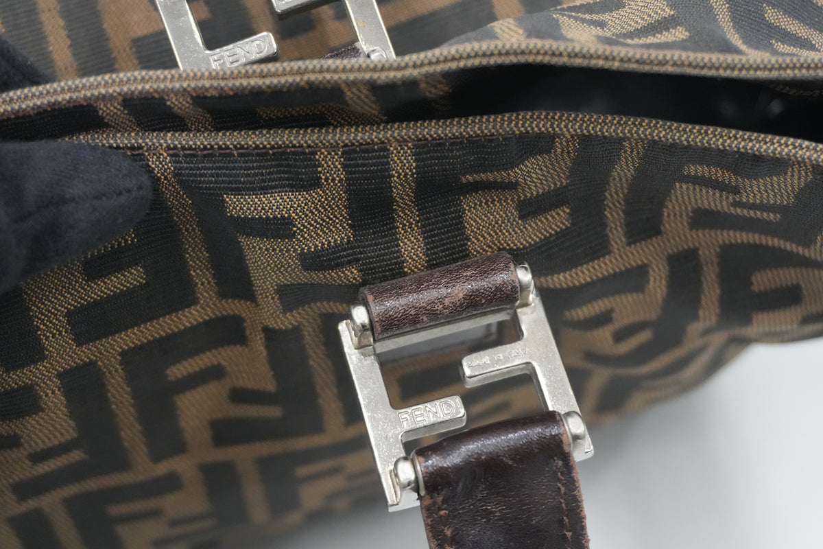 Pre-owned Fendi Zucca Handbag Brown