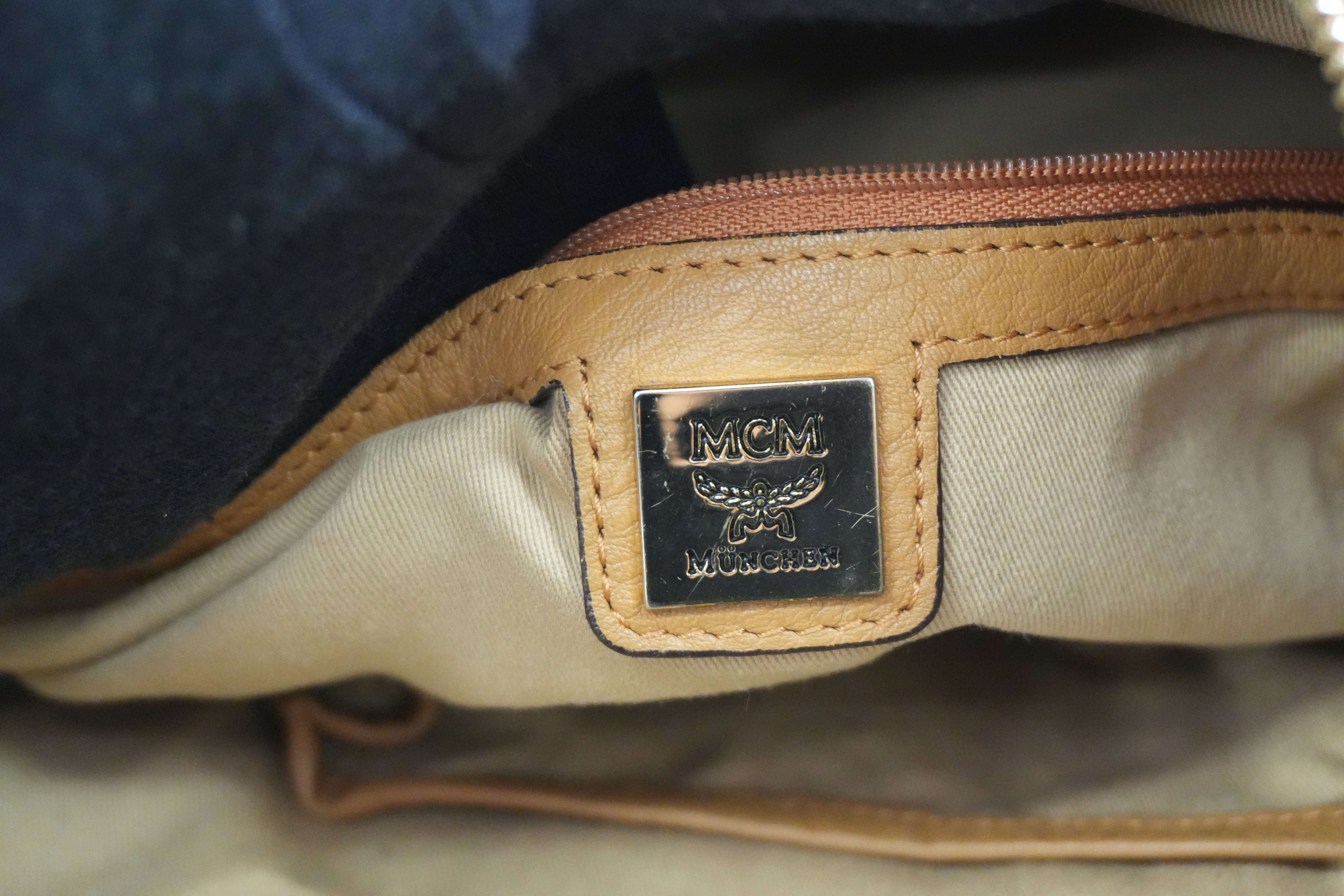 Pre-owned MCM Hobo Shoulder Bag Cognac