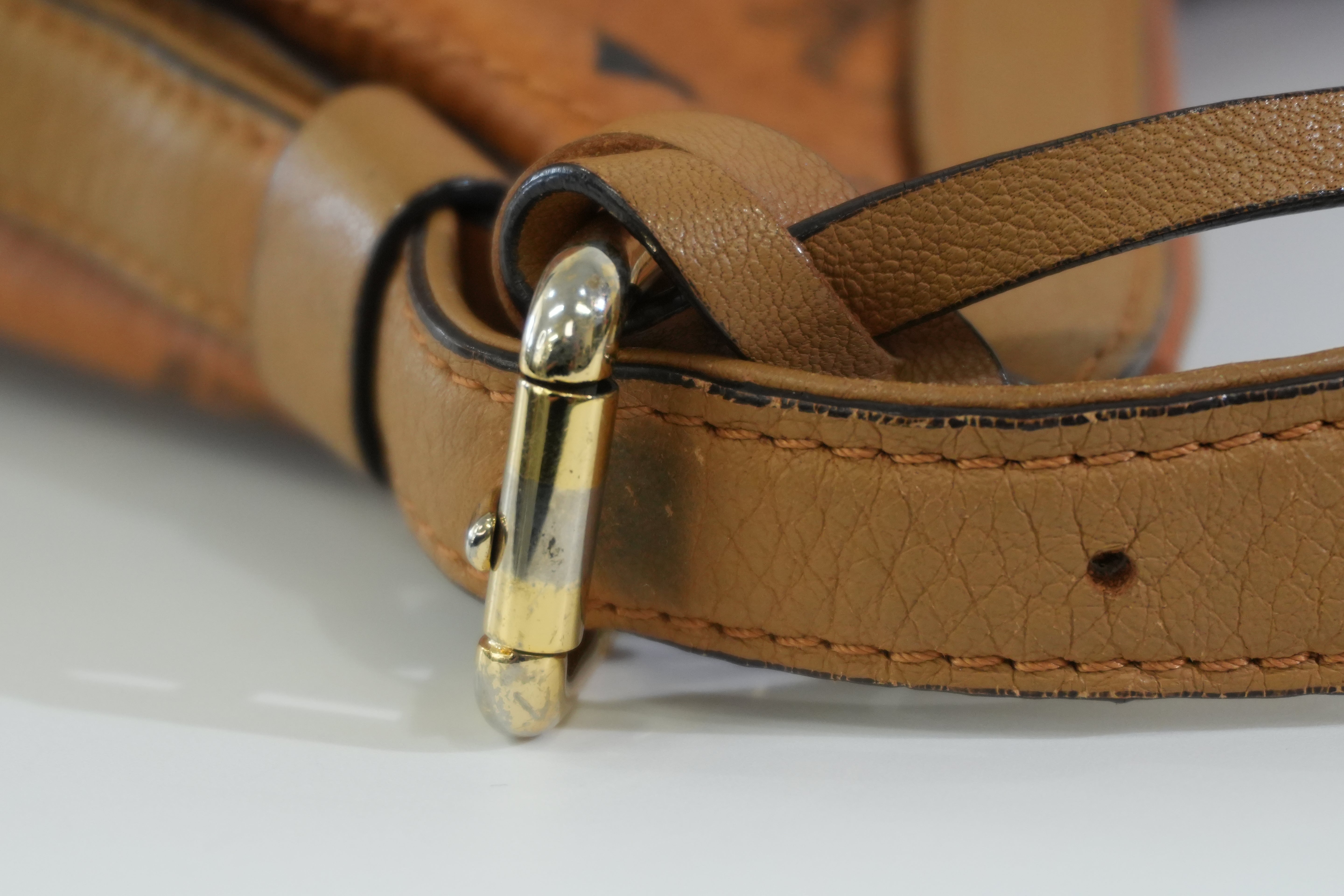 Pre-owned MCM Hobo Shoulder Bag Cognac