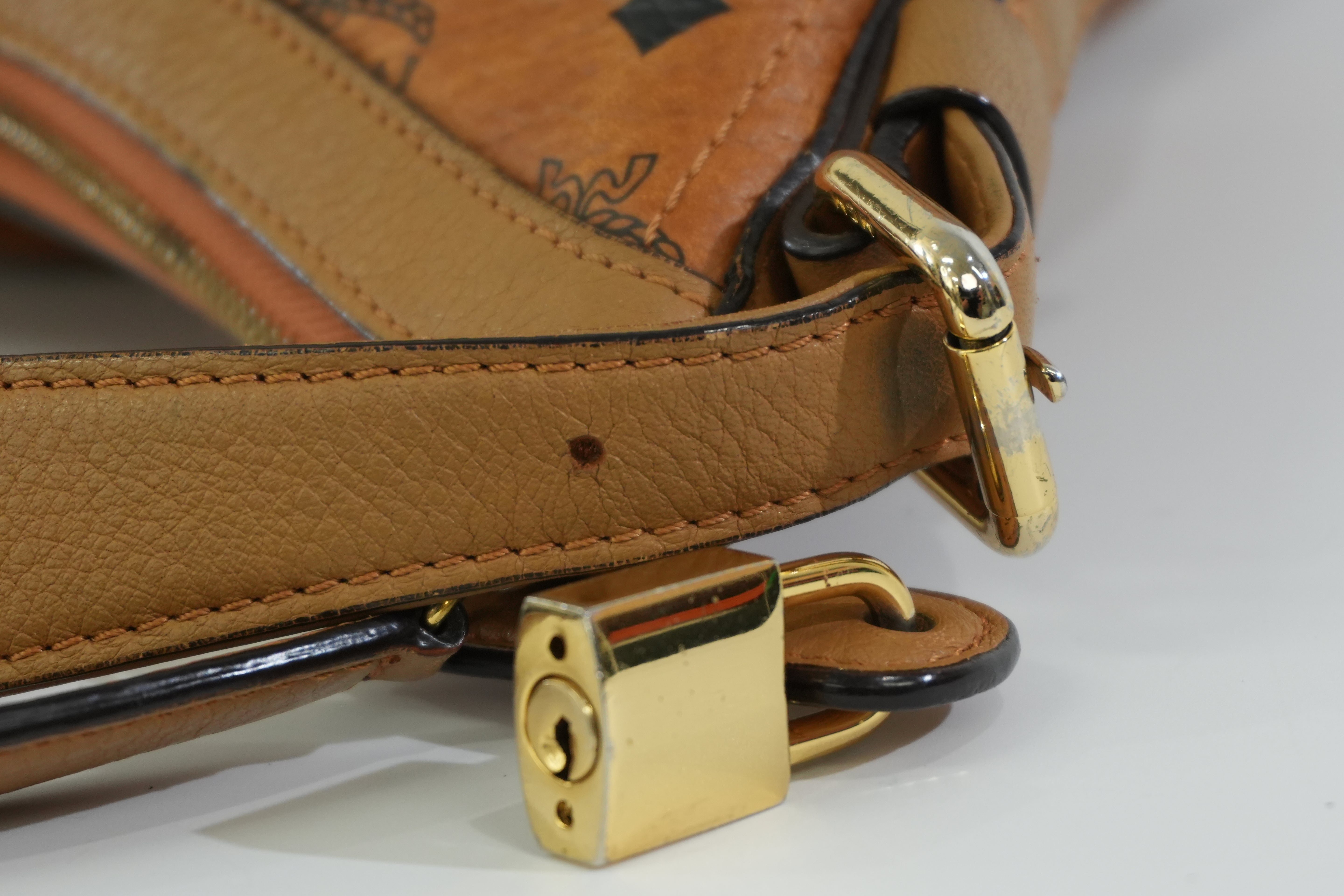 Pre-owned MCM Hobo Shoulder Bag Cognac