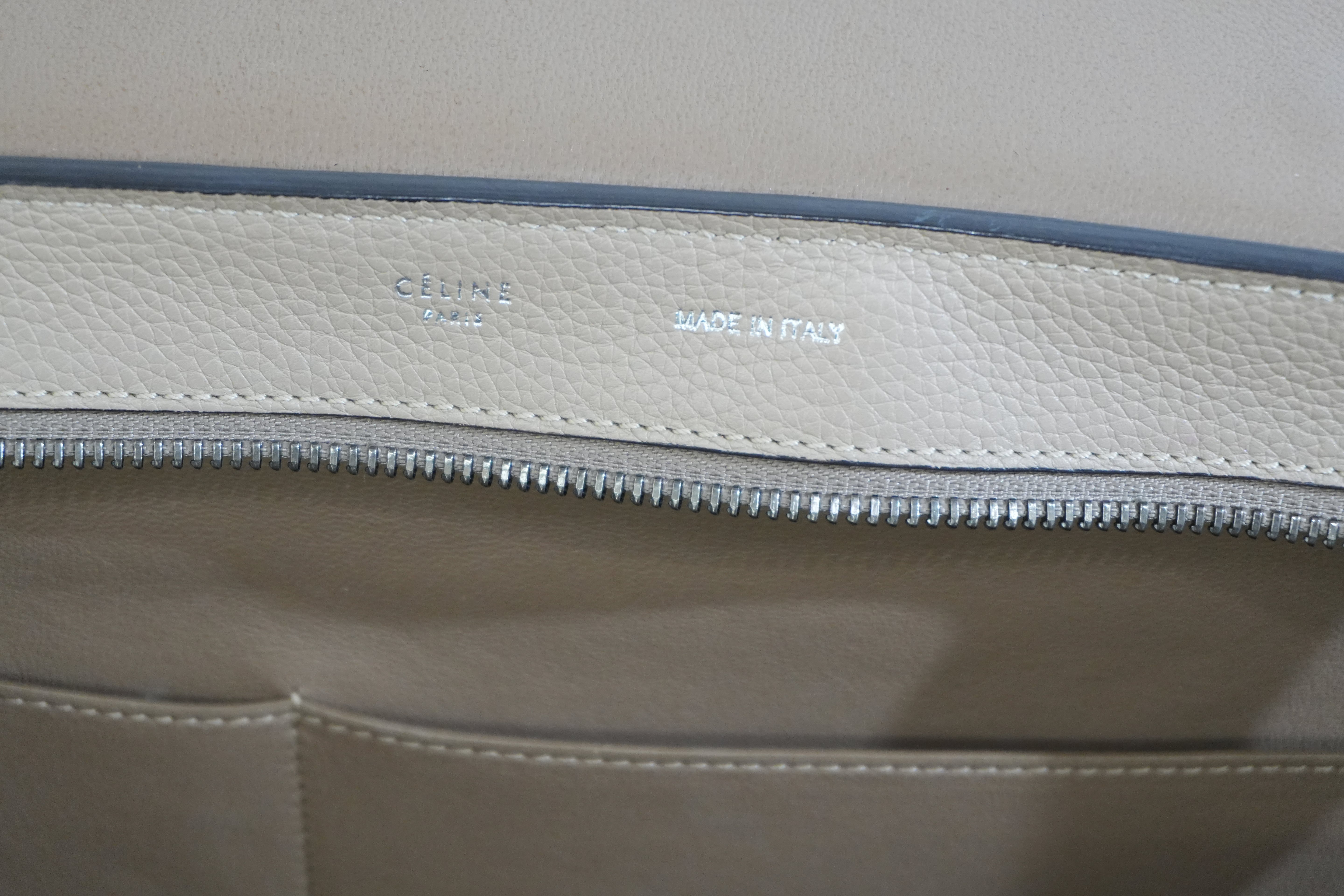 Pre-owned Celine Two Way Luggage Shoulder Bag Beige