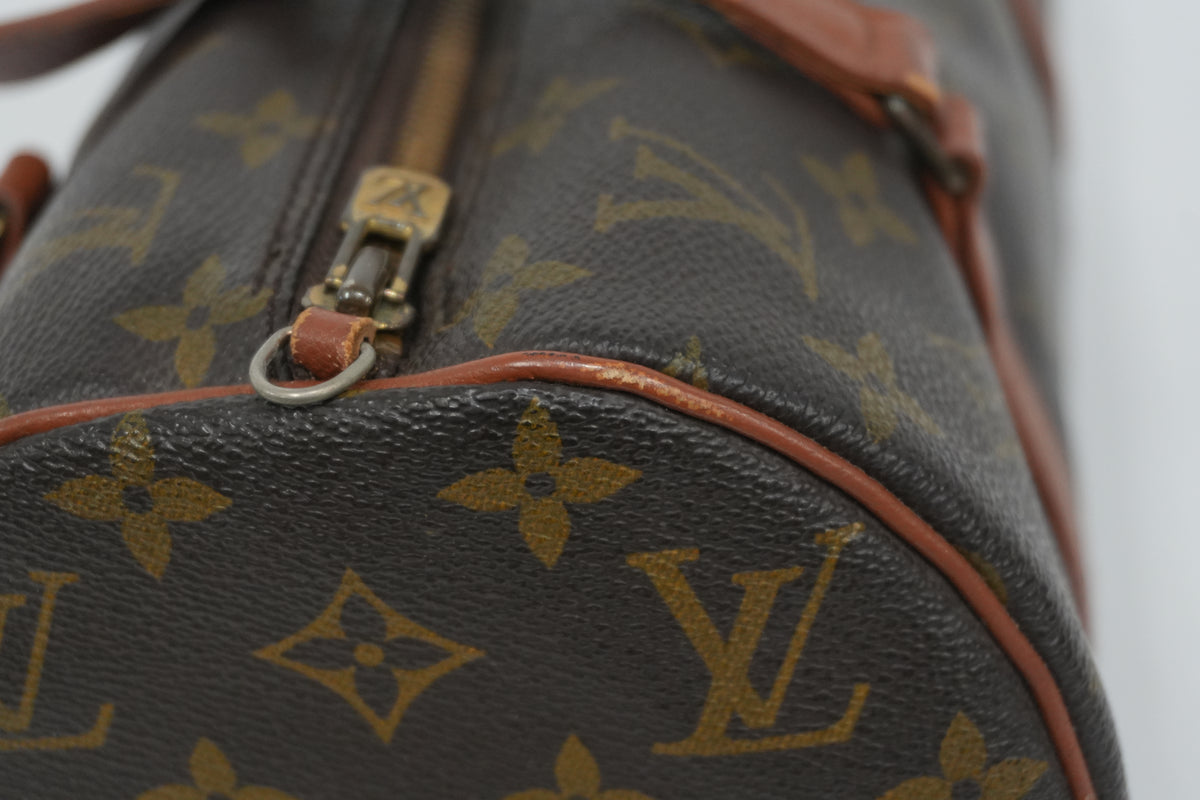 Pre-owned Louis Vuitton Monogram Papillon Handbag with Pouch
