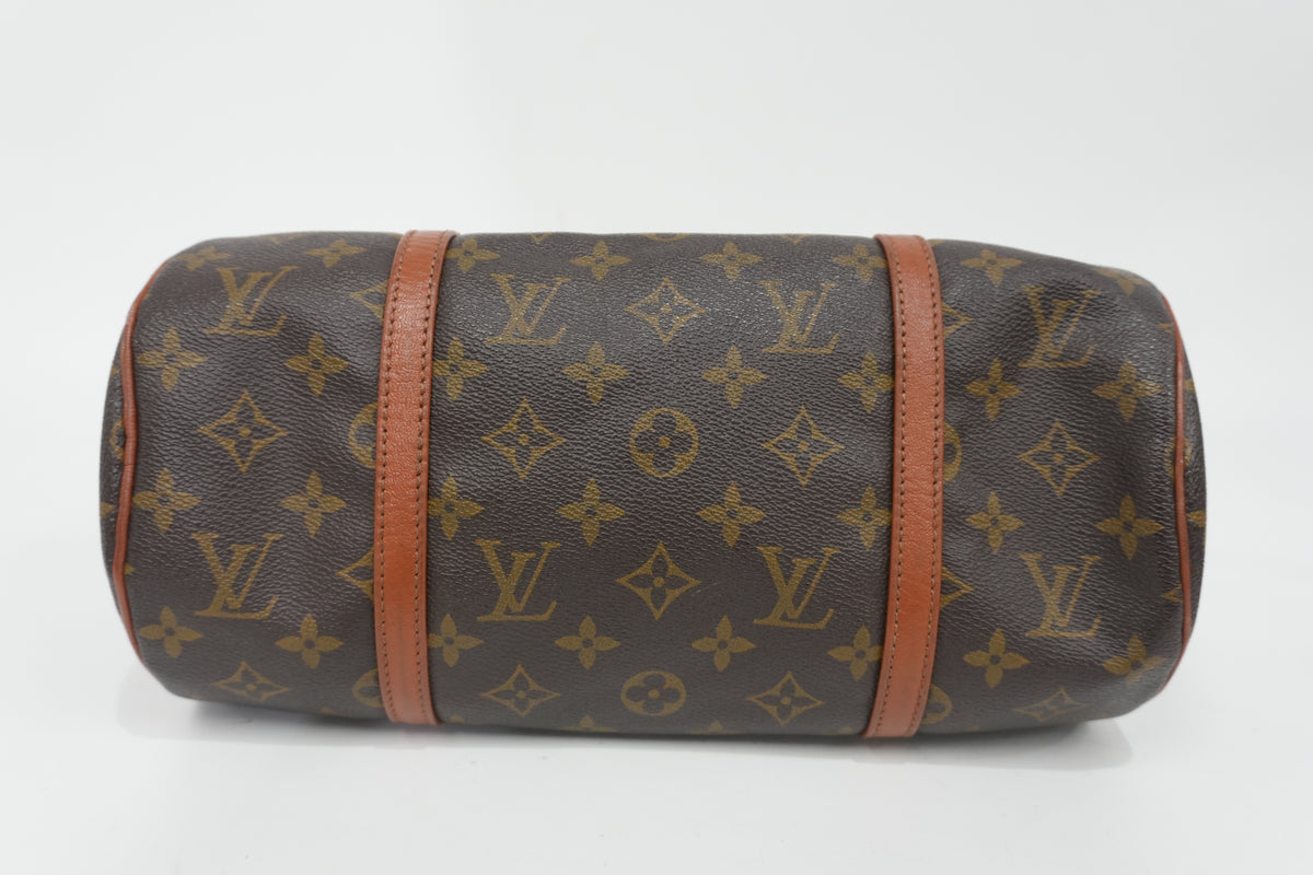 Pre-owned Louis Vuitton Monogram Papillon Handbag with Pouch