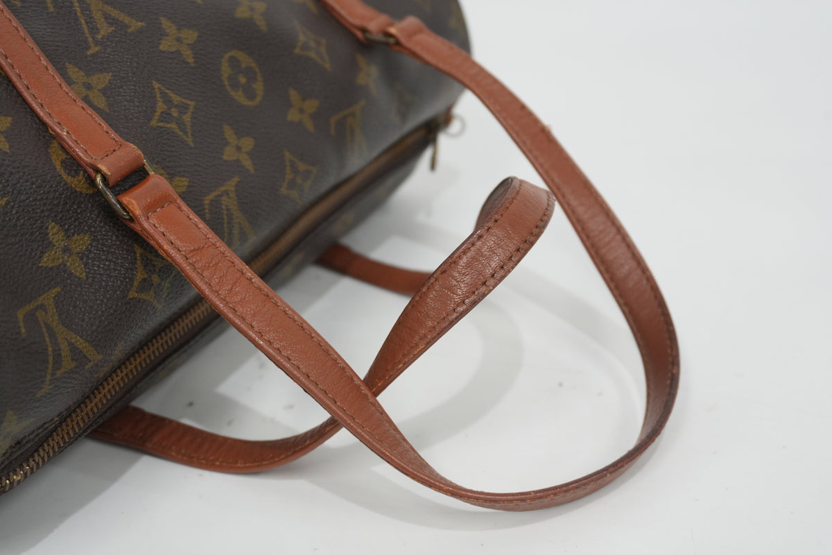 Pre-owned Louis Vuitton Monogram Papillon Handbag with Pouch