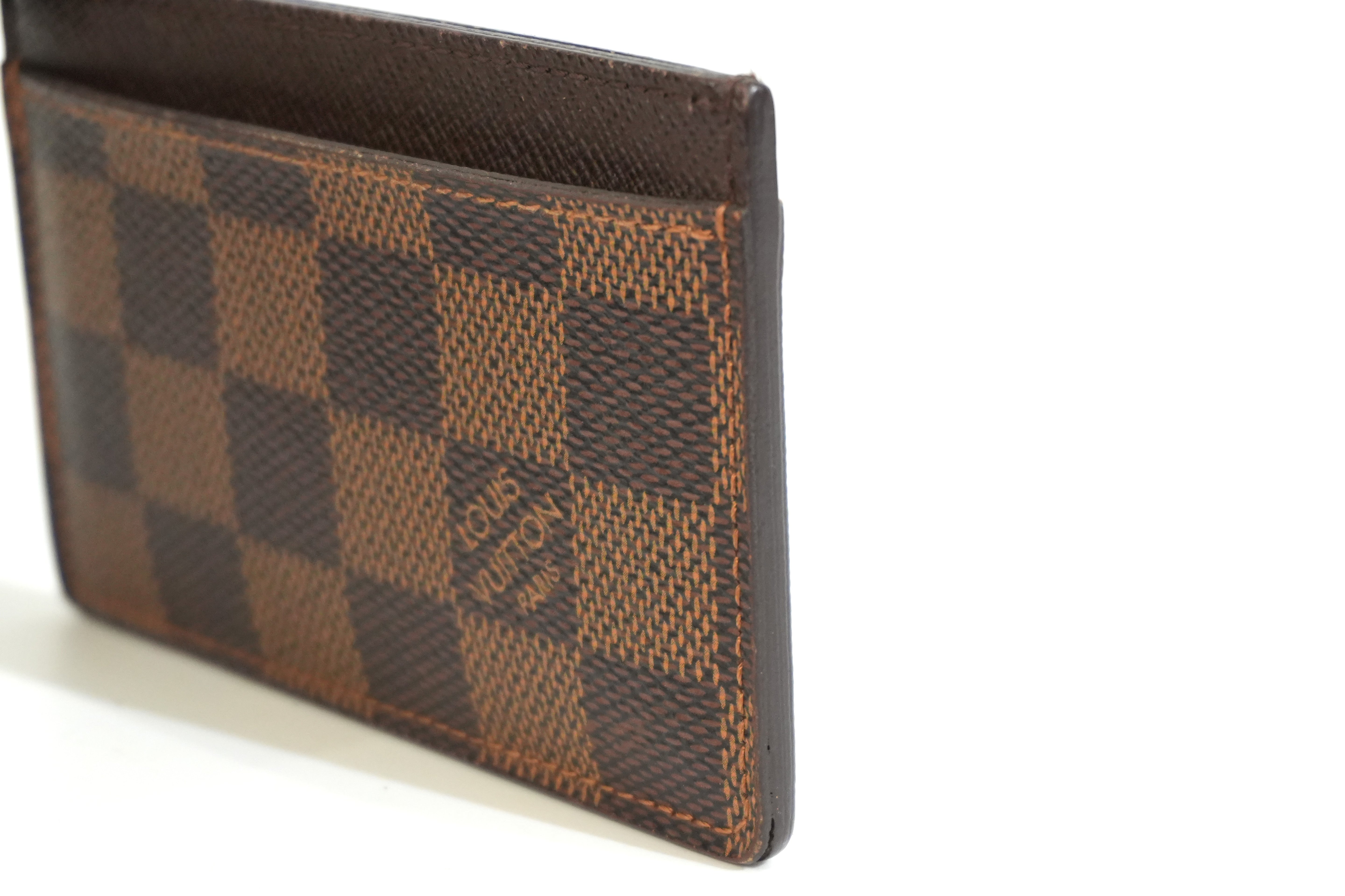 Pre-owned Louis Vuitton Damier Ebene Card Case