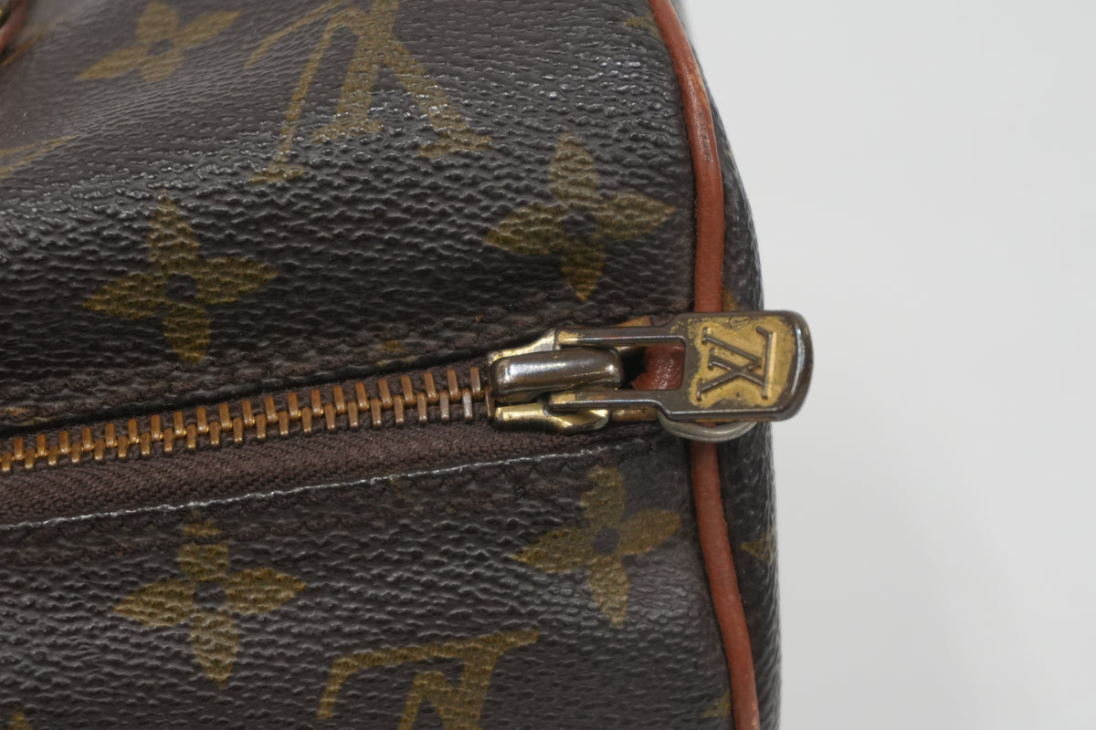 Pre-owned Louis Vuitton Monogram Papillon Handbag with Pouch