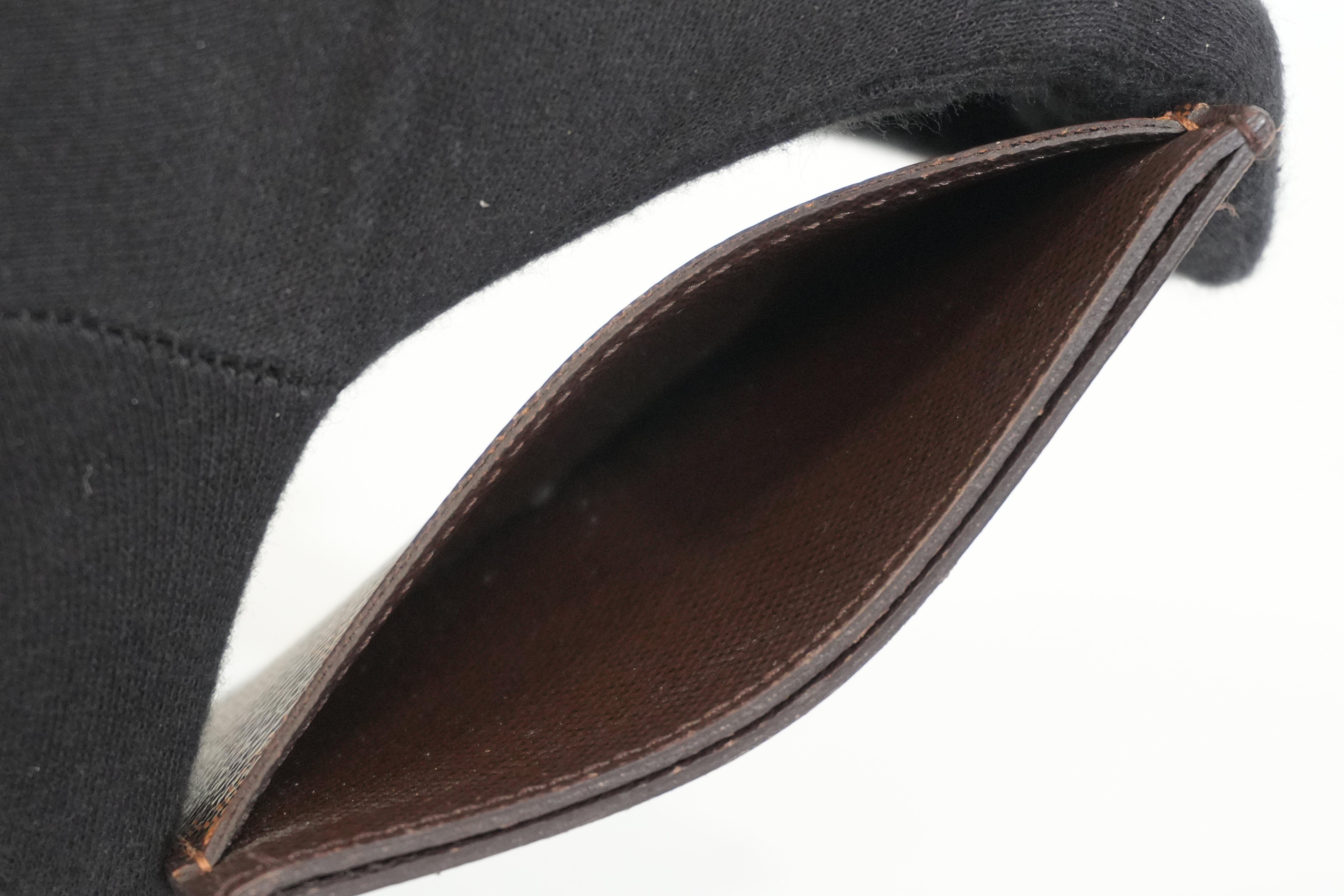 Pre-owned Louis Vuitton Damier Ebene Card Case