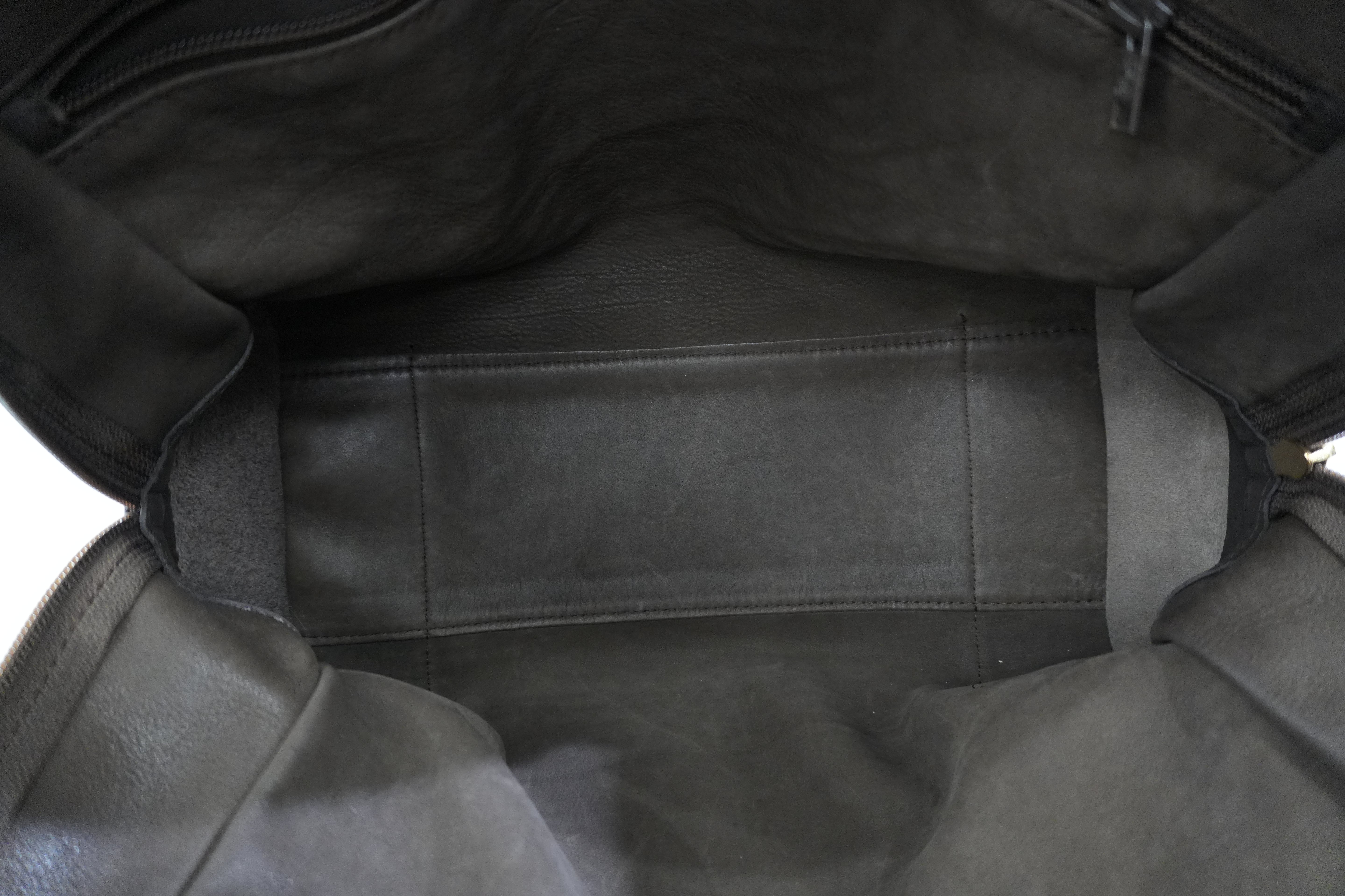 Pre-owned Loewe Suede Leather Anagram Amazona Handbag Brown