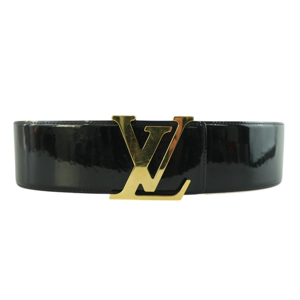 Louis Vuitton Patent Belt Black Used