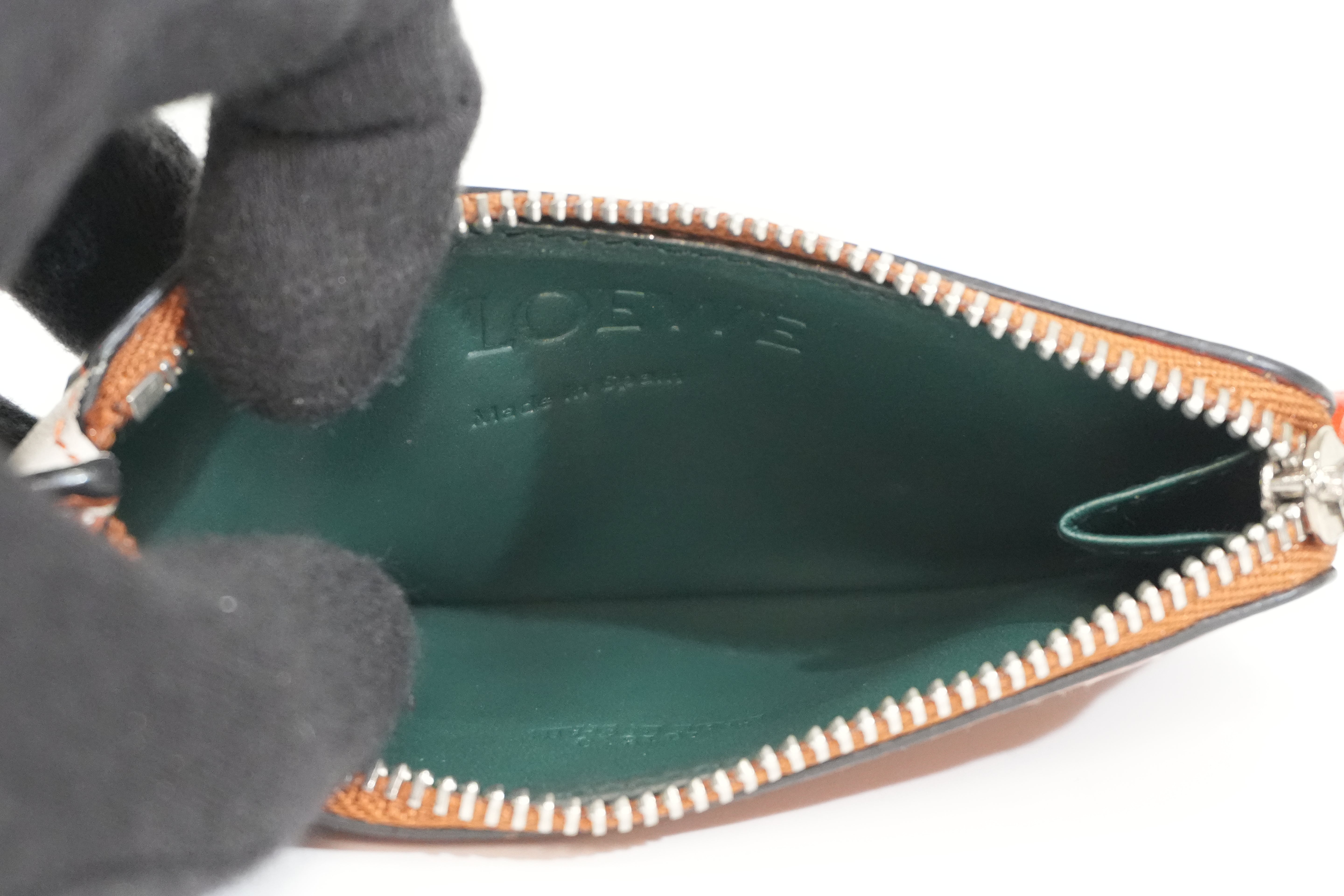 Pre-owned LOEWE Coin Case Brown