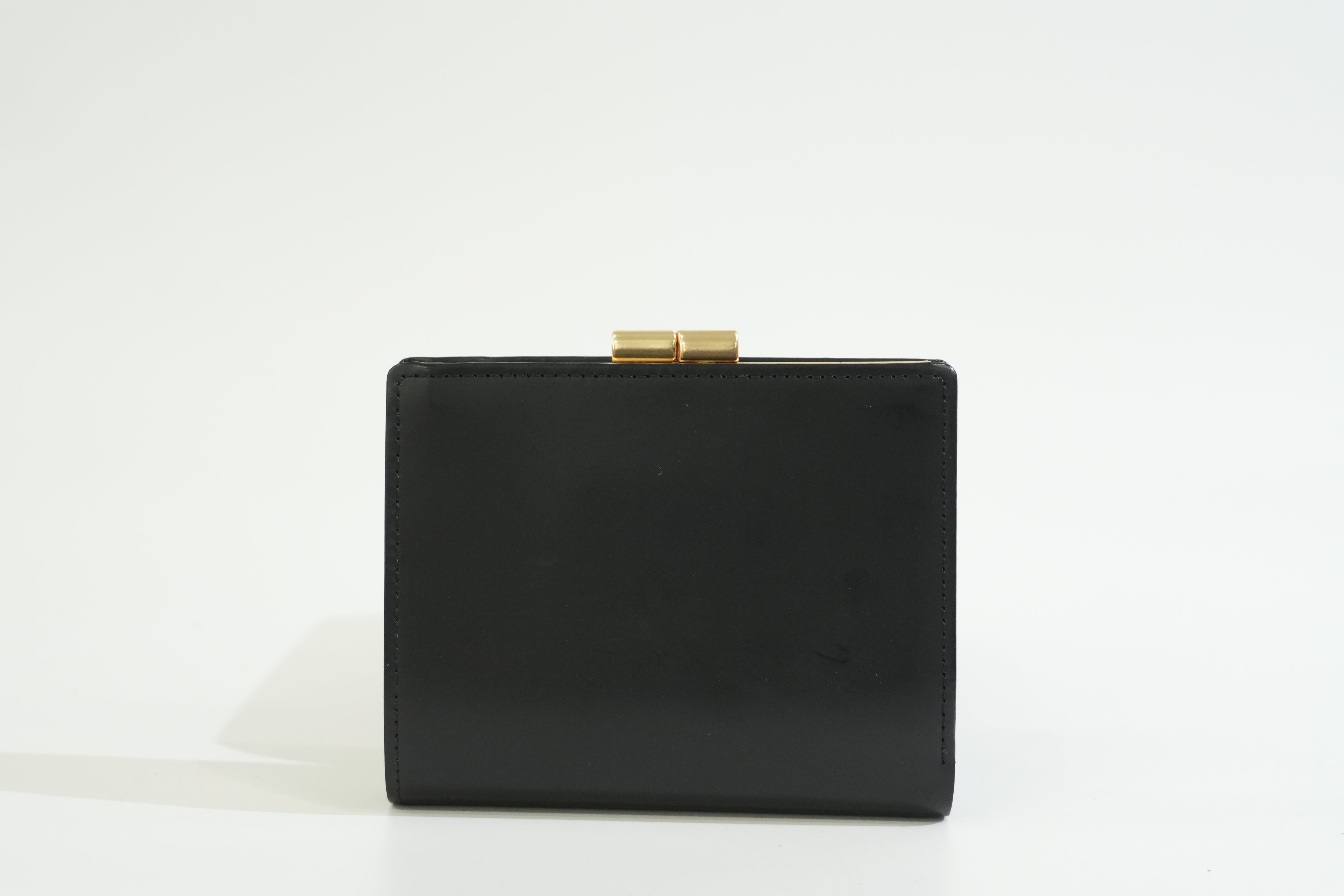 Pre-owned Burberry Compact Wallet Black