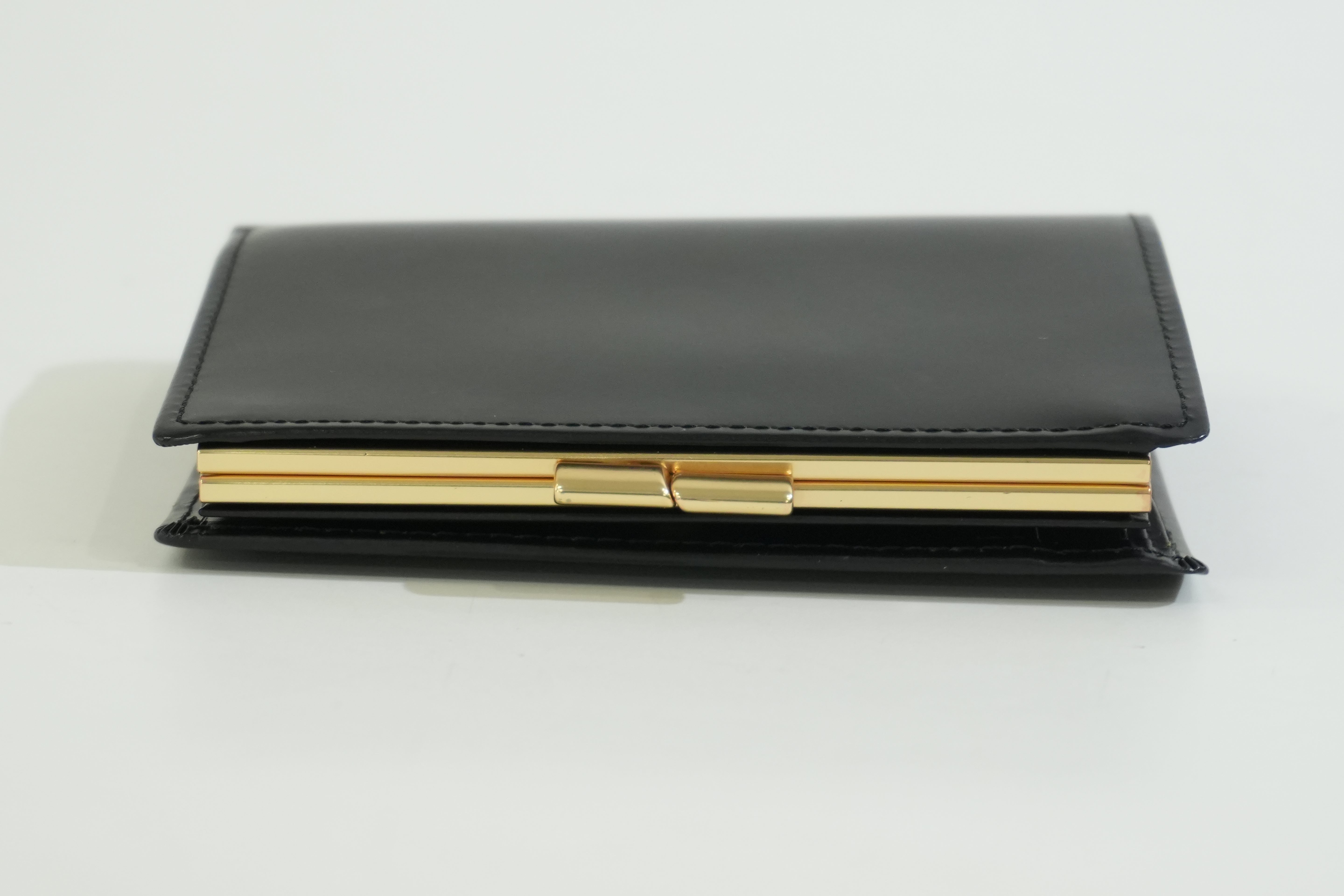 Pre-owned Burberry Compact Wallet Black