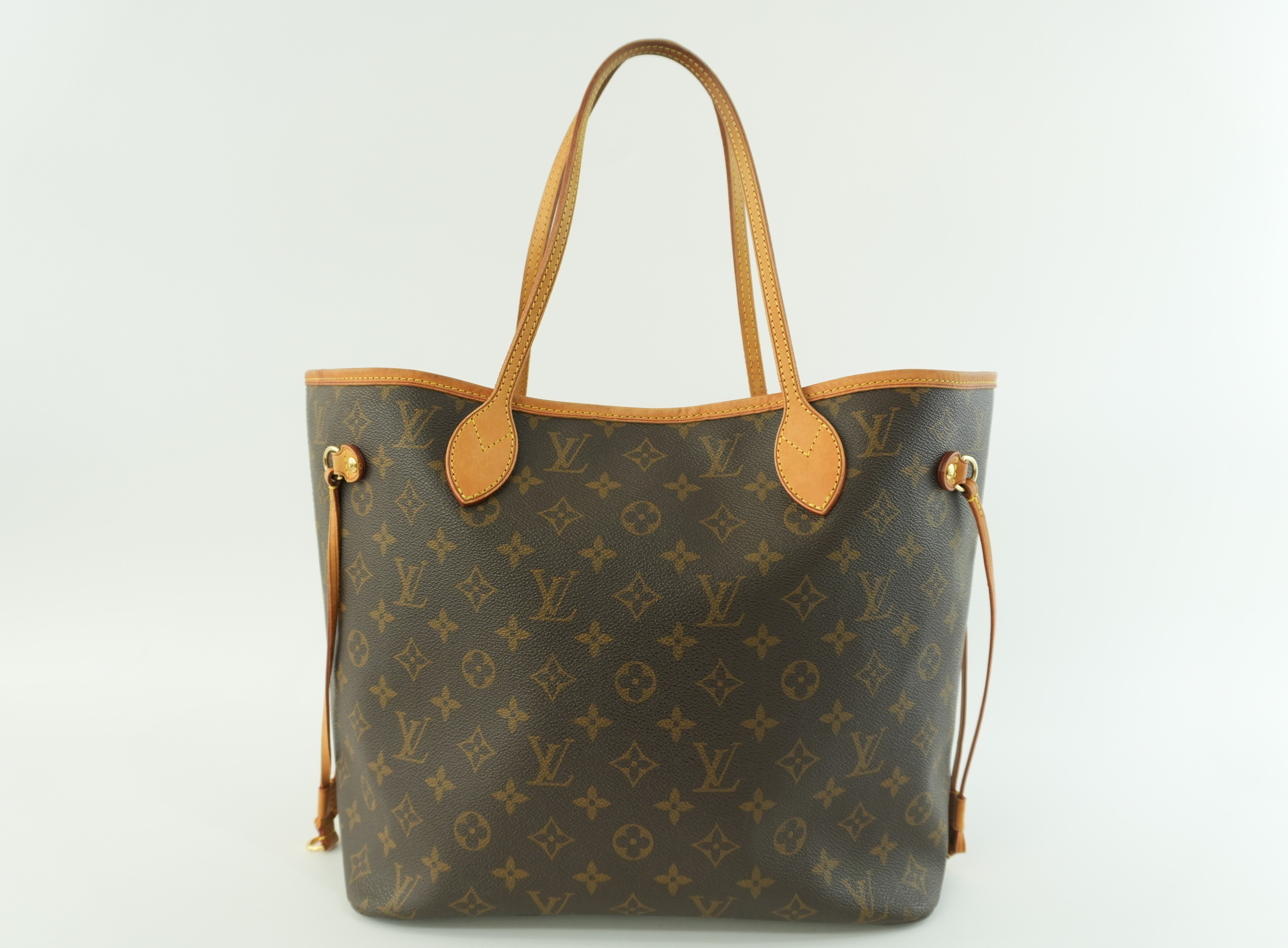 Louis Vuitton Monogram Neverfull MM Shoulder Tote Bag Used