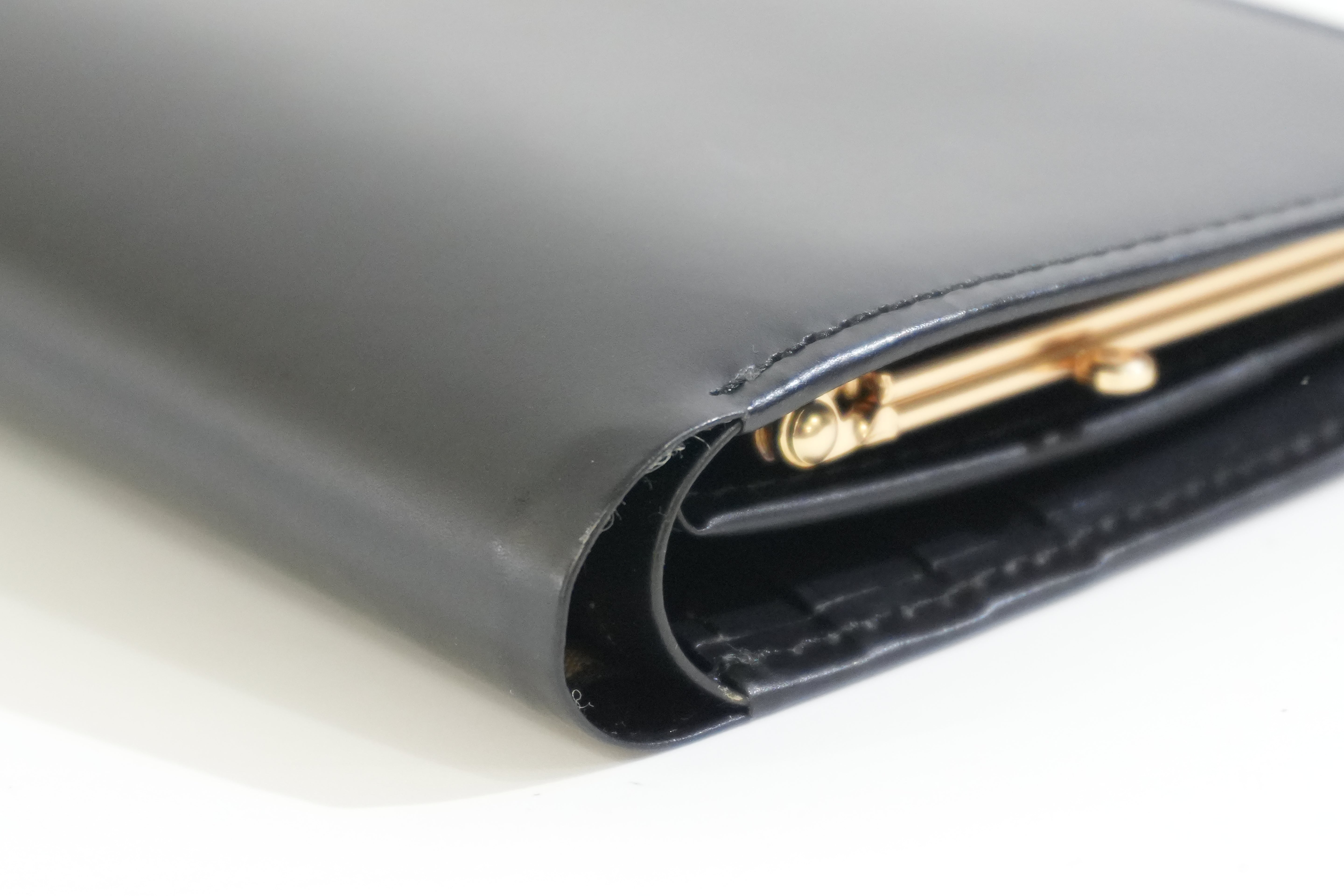 Pre-owned Burberry Compact Wallet Black