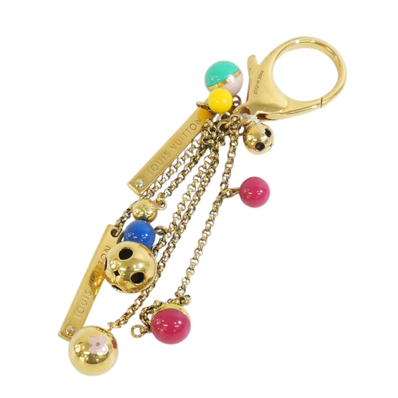 Per-owned Louis Vuitton Bag Charm Multicolor