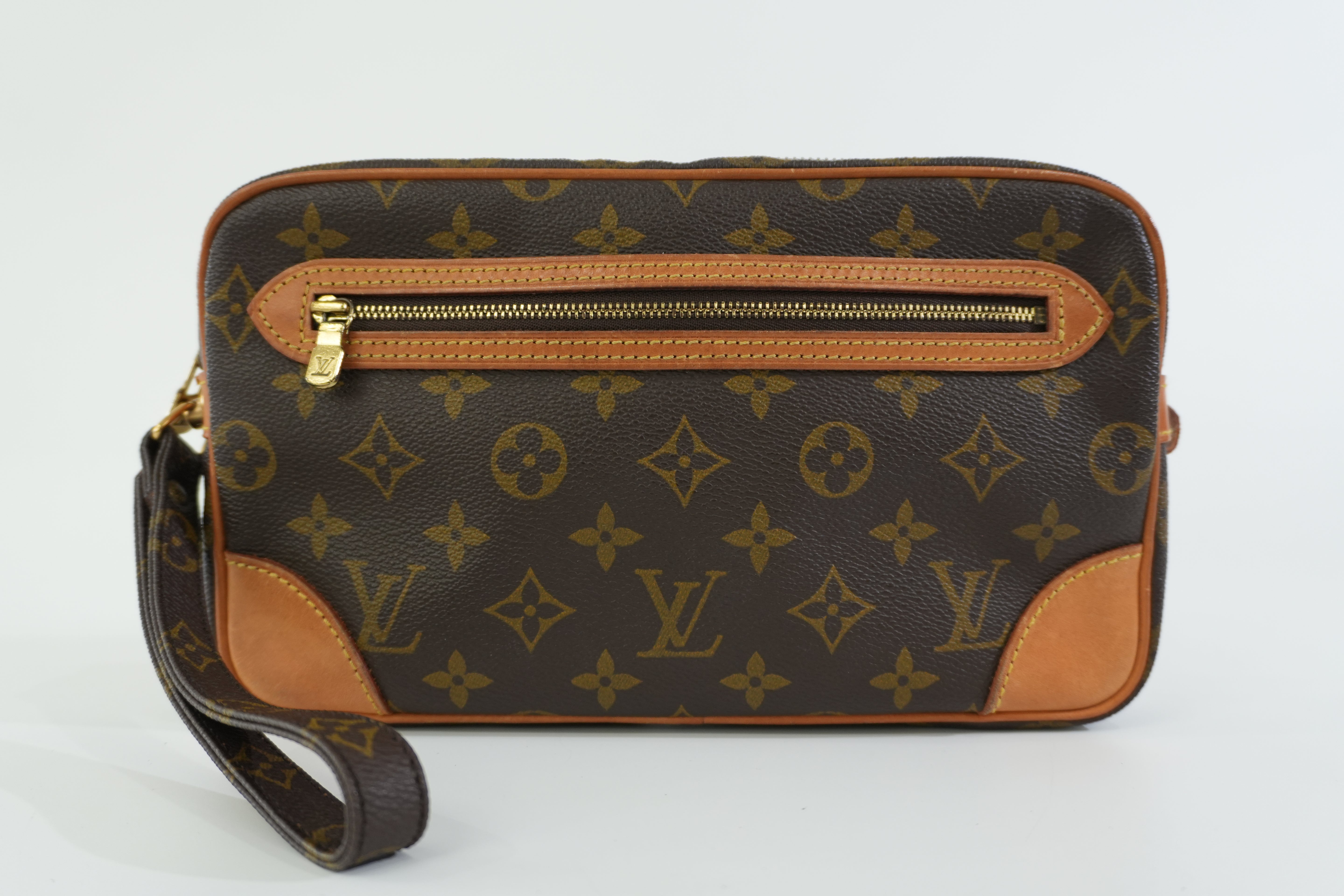 Pre-owned Louis Vuitton Monogram Dragonne GM Clutch Bag