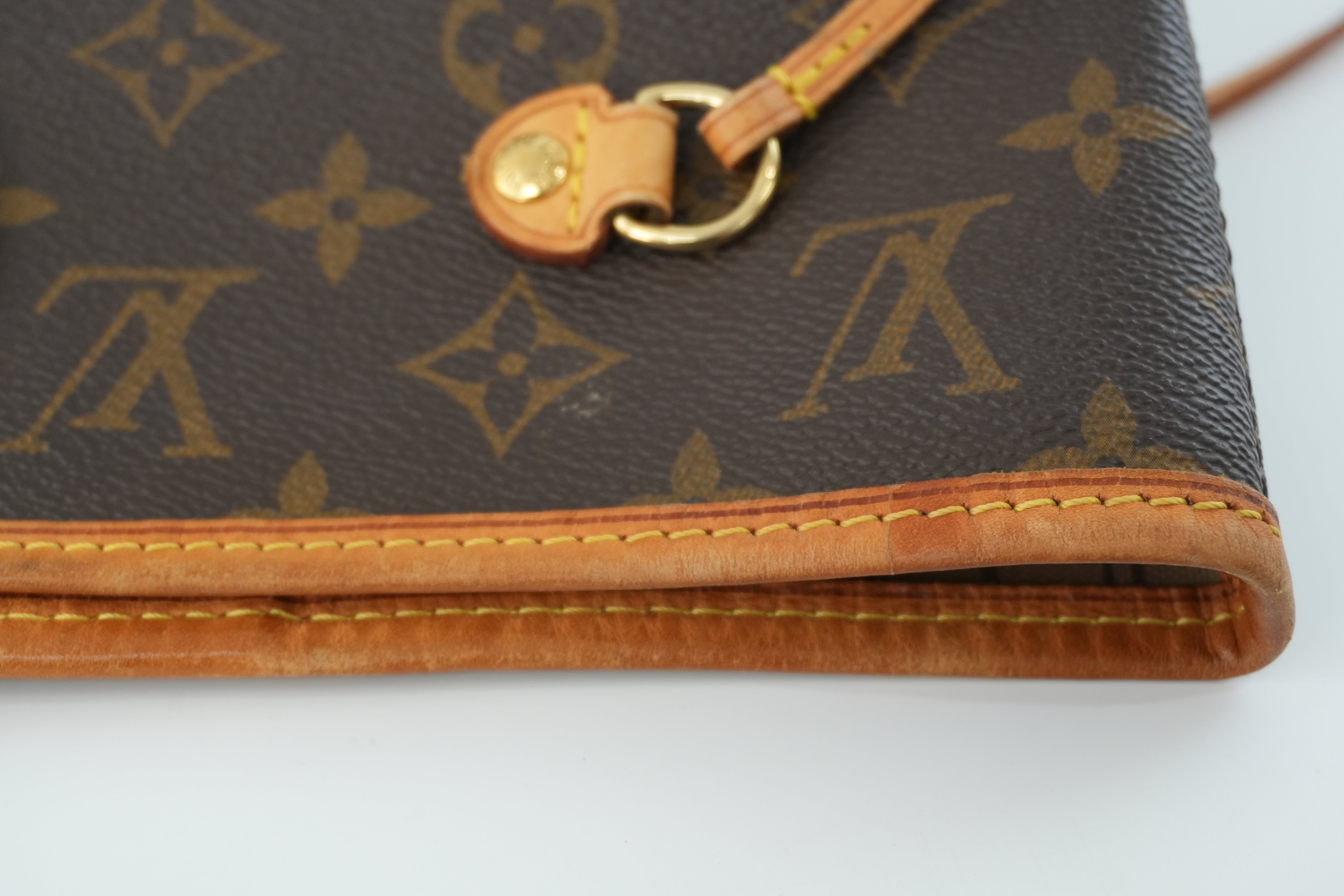 Louis Vuitton Monogram Neverfull MM Shoulder Tote Bag Used