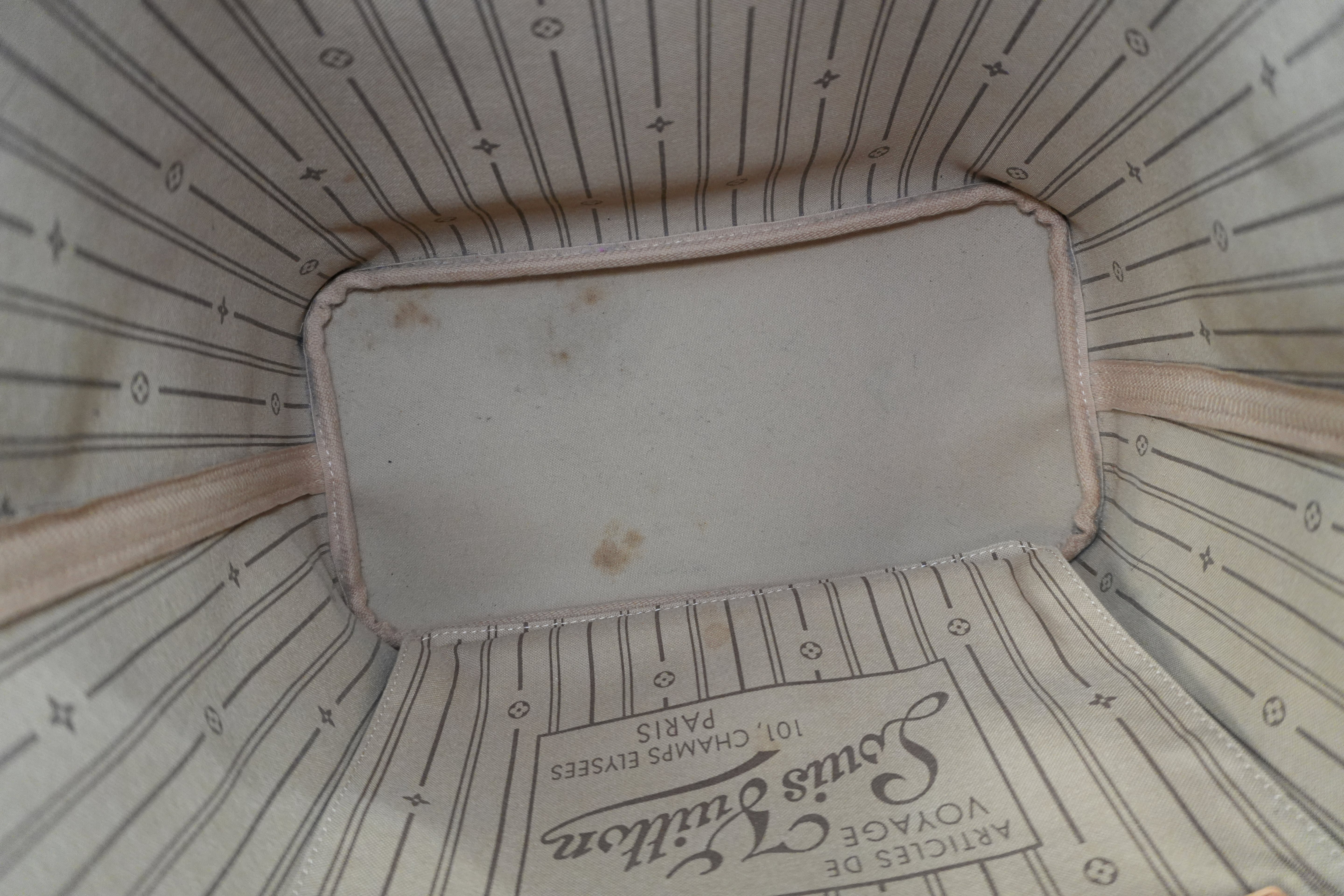 Louis Vuitton Monogram Neverfull MM Shoulder Tote Bag Used