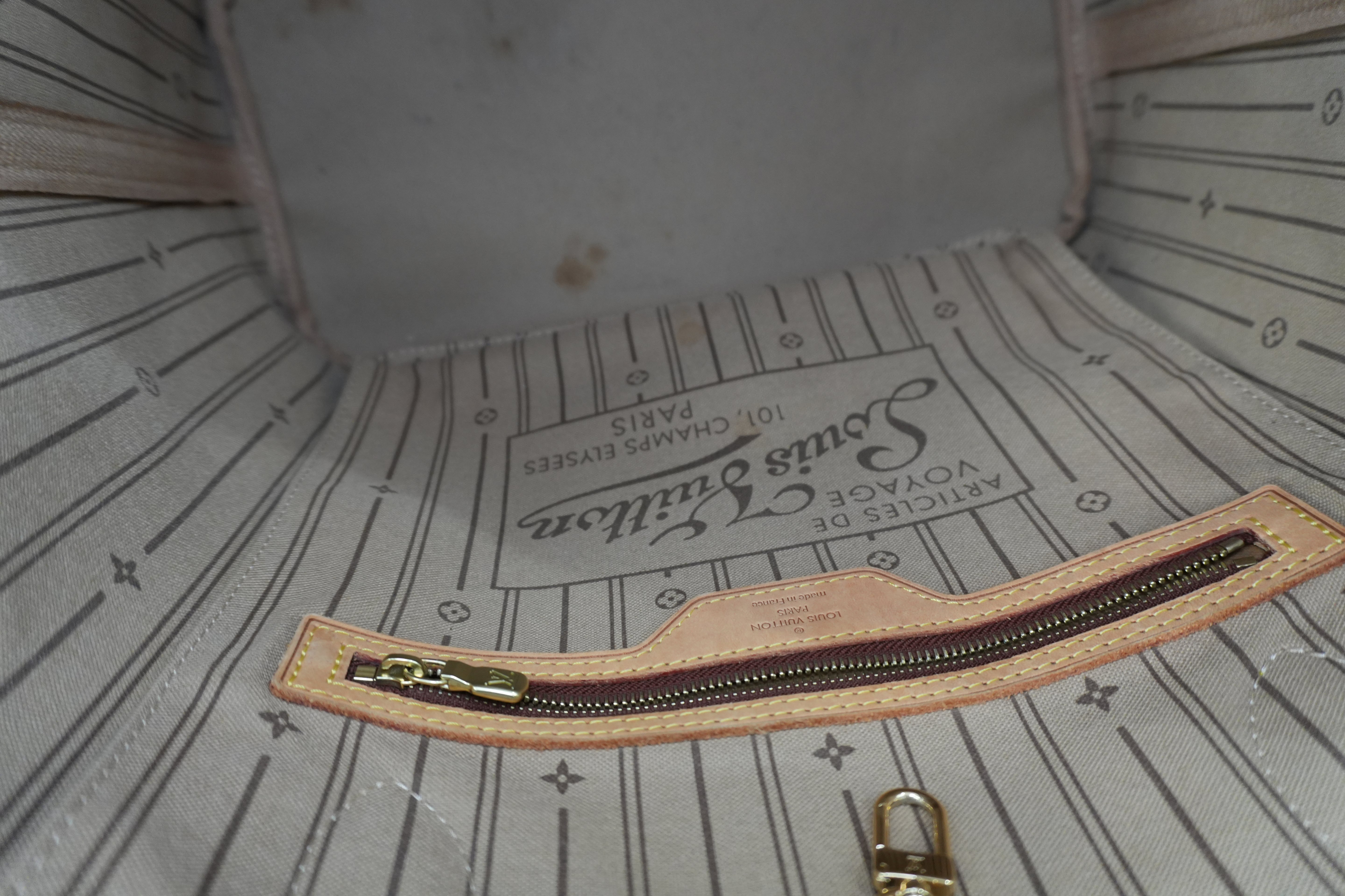 Louis Vuitton Monogram Neverfull MM Shoulder Tote Bag Used