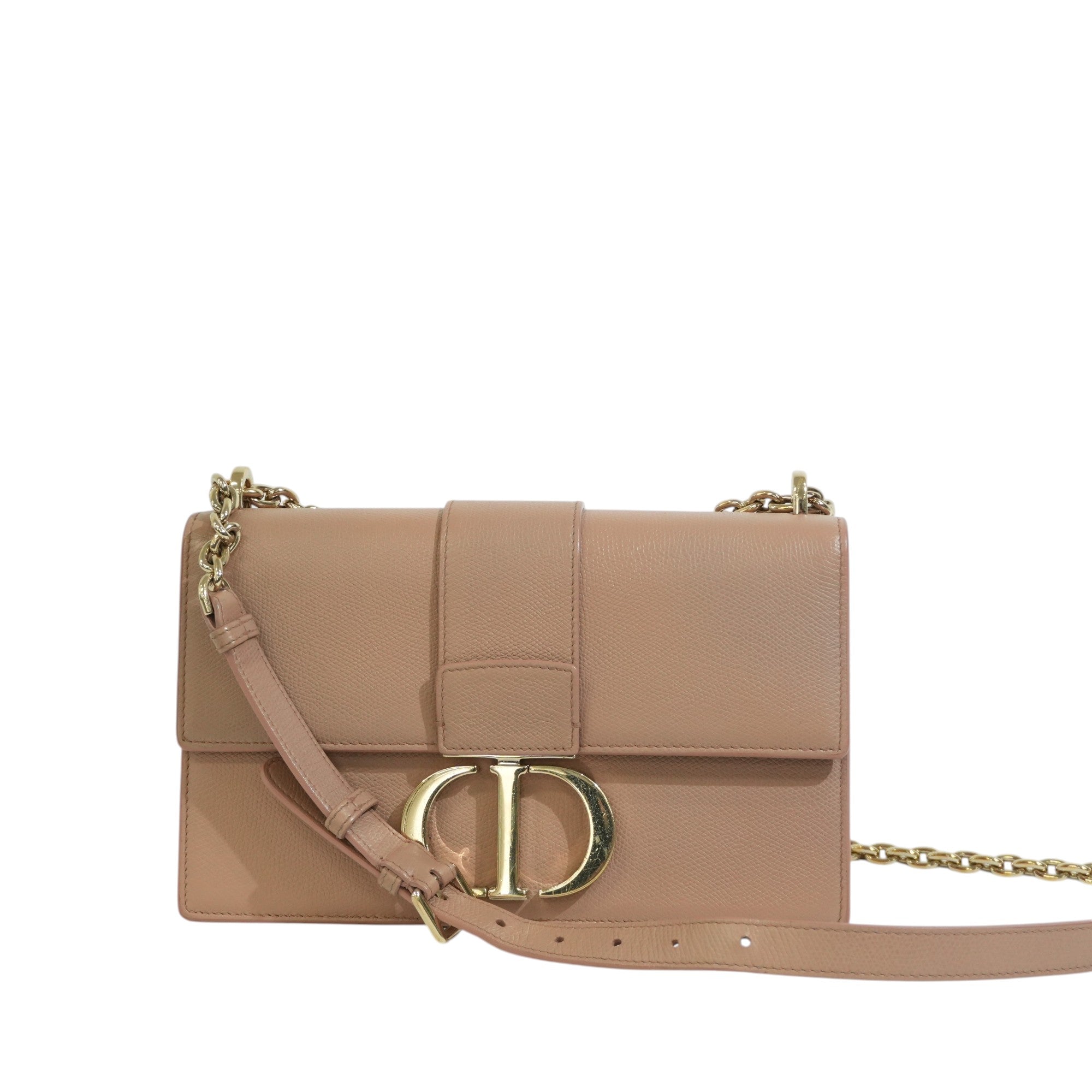 Pre-owned Dior 30 Montaigne Chain Bag Pink
