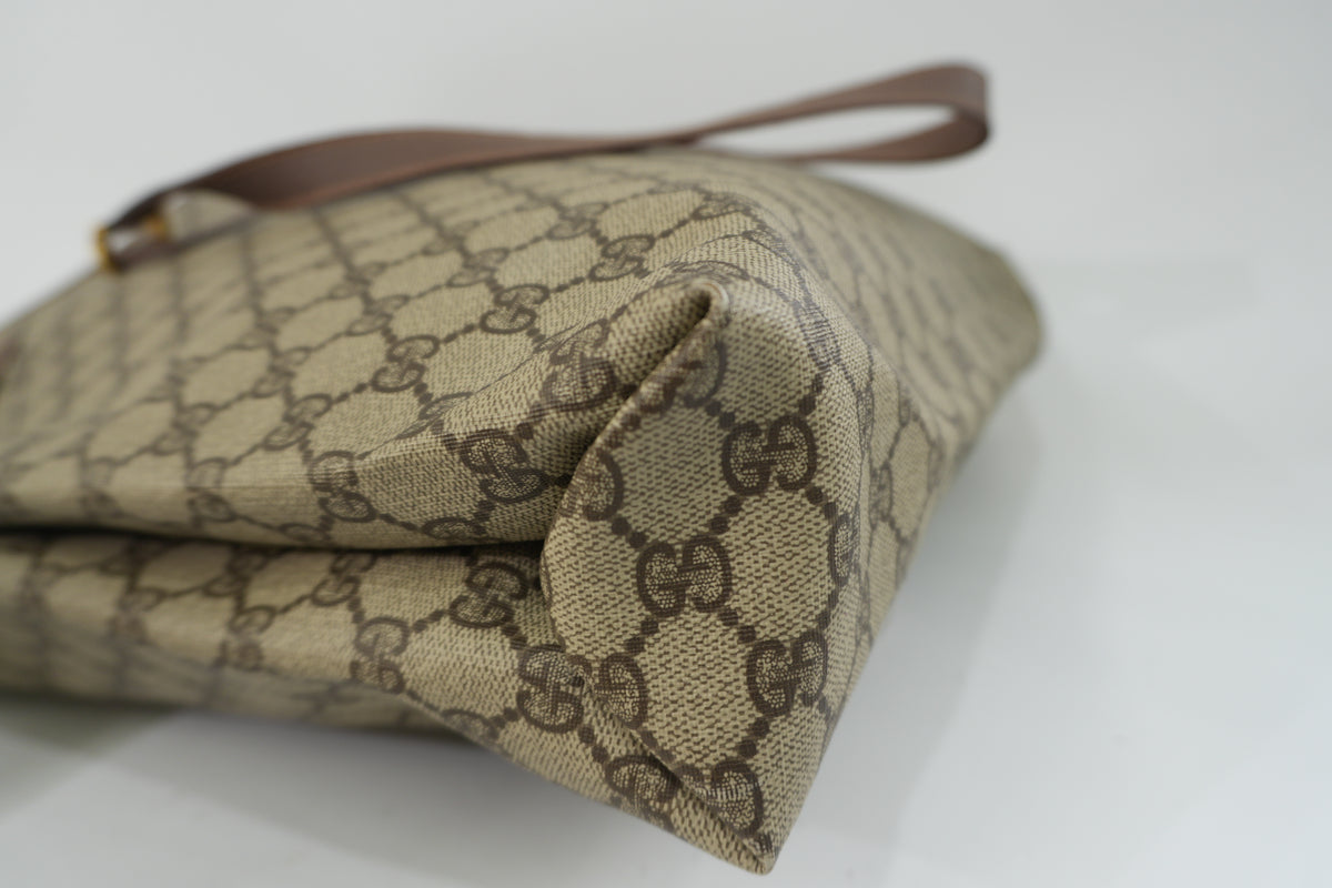Pre-Owned GucciSima Vertical Tote Bag Brown