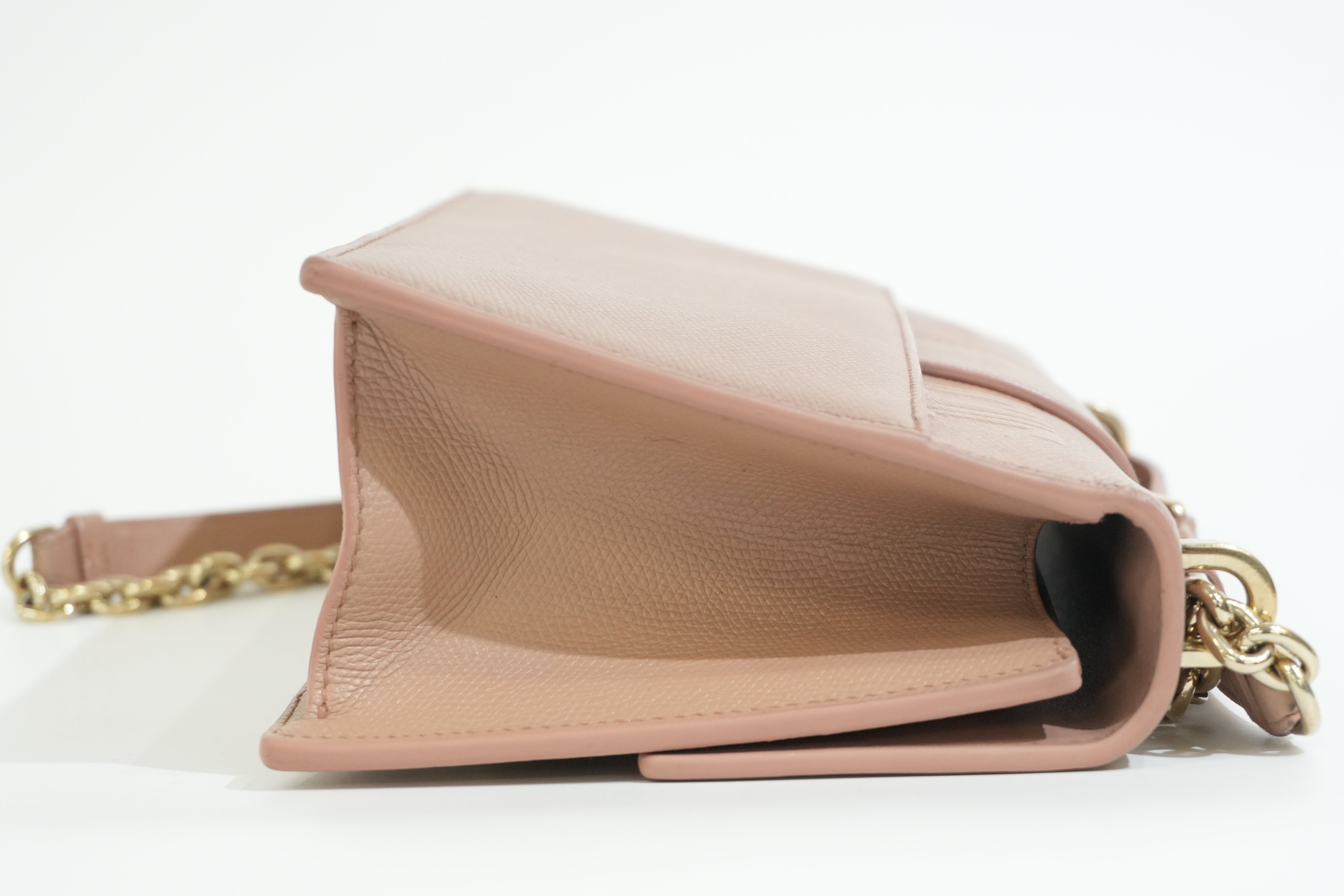 Pre-owned Dior 30 Montaigne Chain Bag Pink