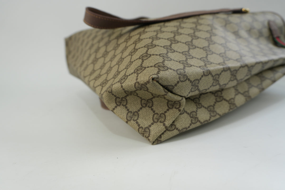 Pre-Owned GucciSima Vertical Tote Bag Brown