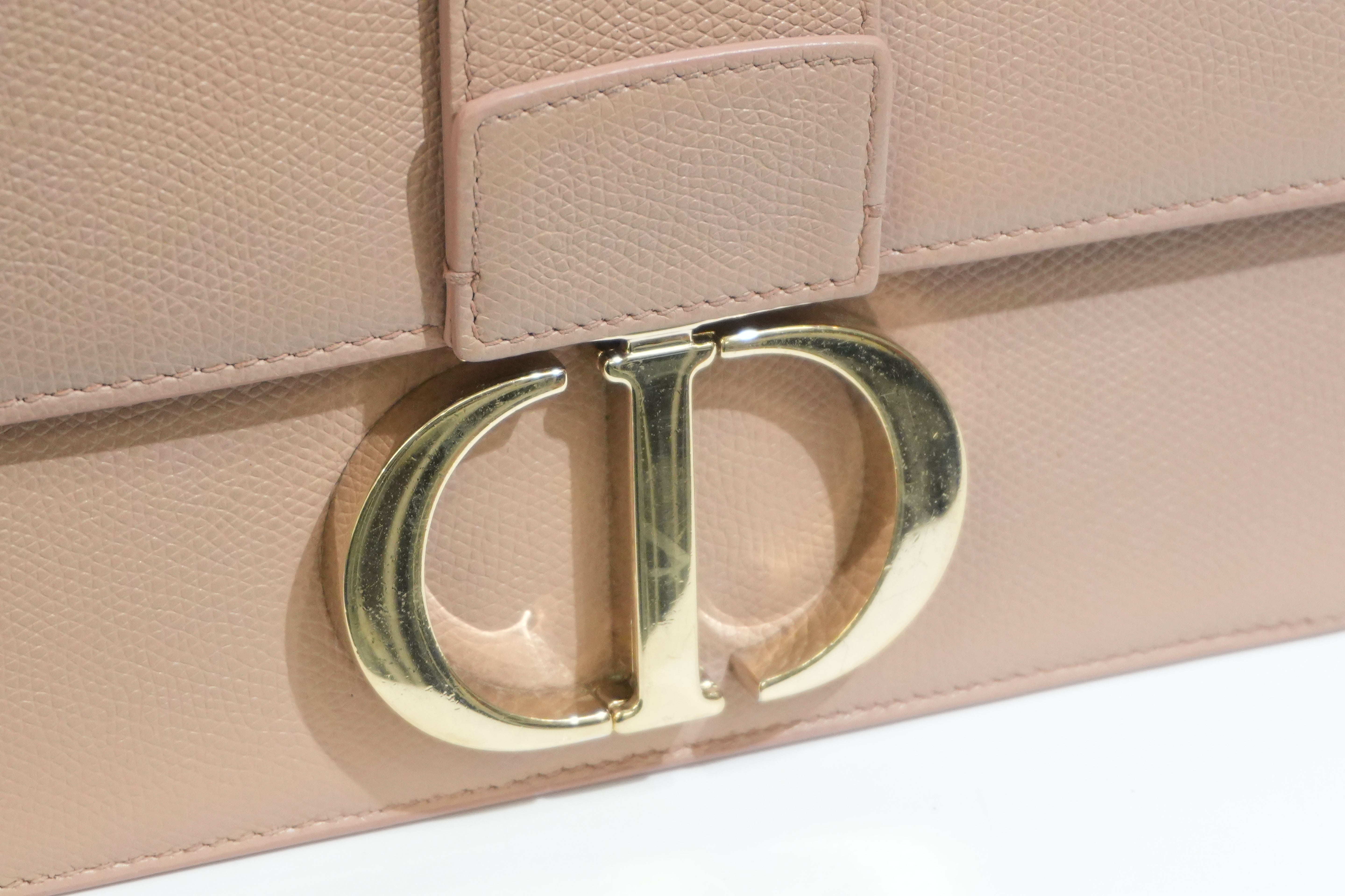 Pre-owned Dior 30 Montaigne Chain Bag Pink