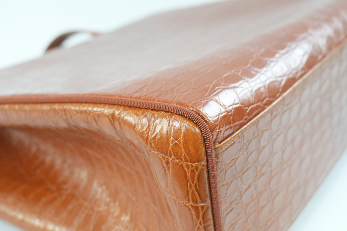 Pre-Owned Ferragamo Tote Bag Brown