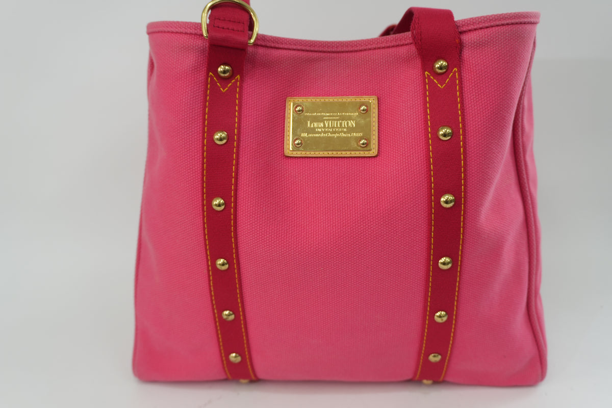 Pre-Owned Louis Vuitton Antigue Cabas GM Tote Bag Pink