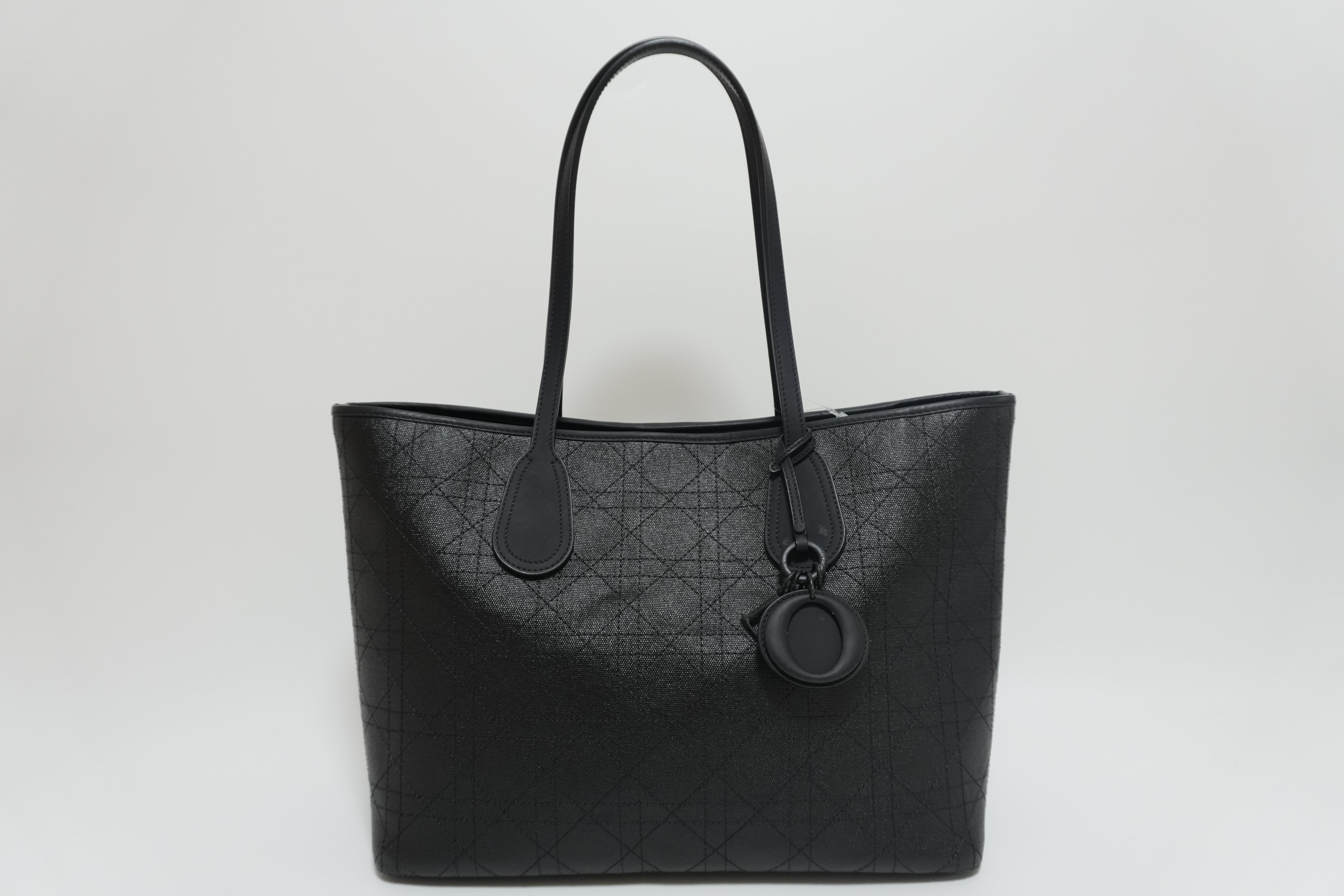 レディディオール レザー ロザート パナレア トートバッグ ブラック 中古